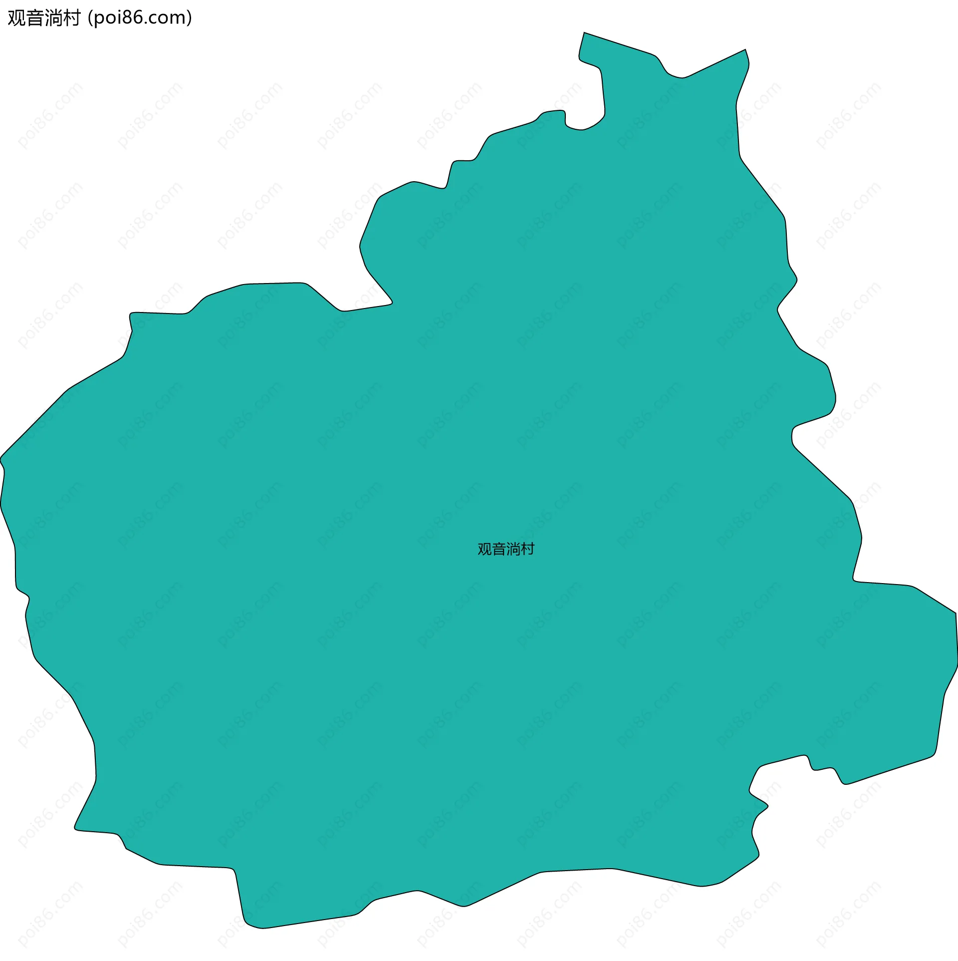 观音淌村边界地图