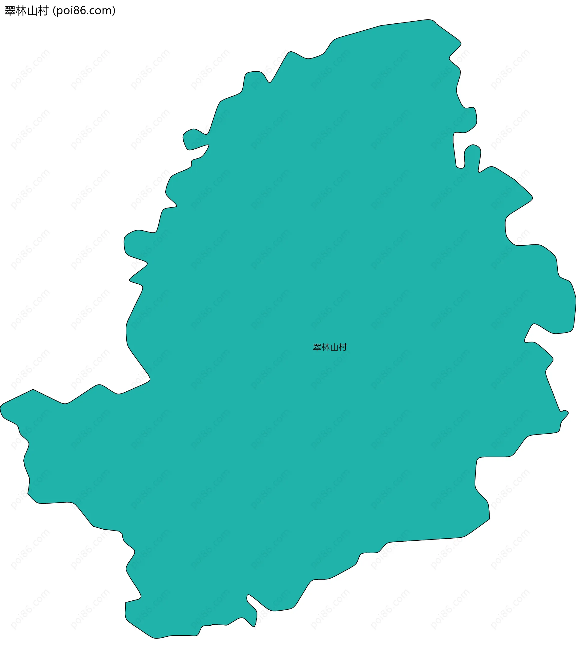 翠林山村边界地图