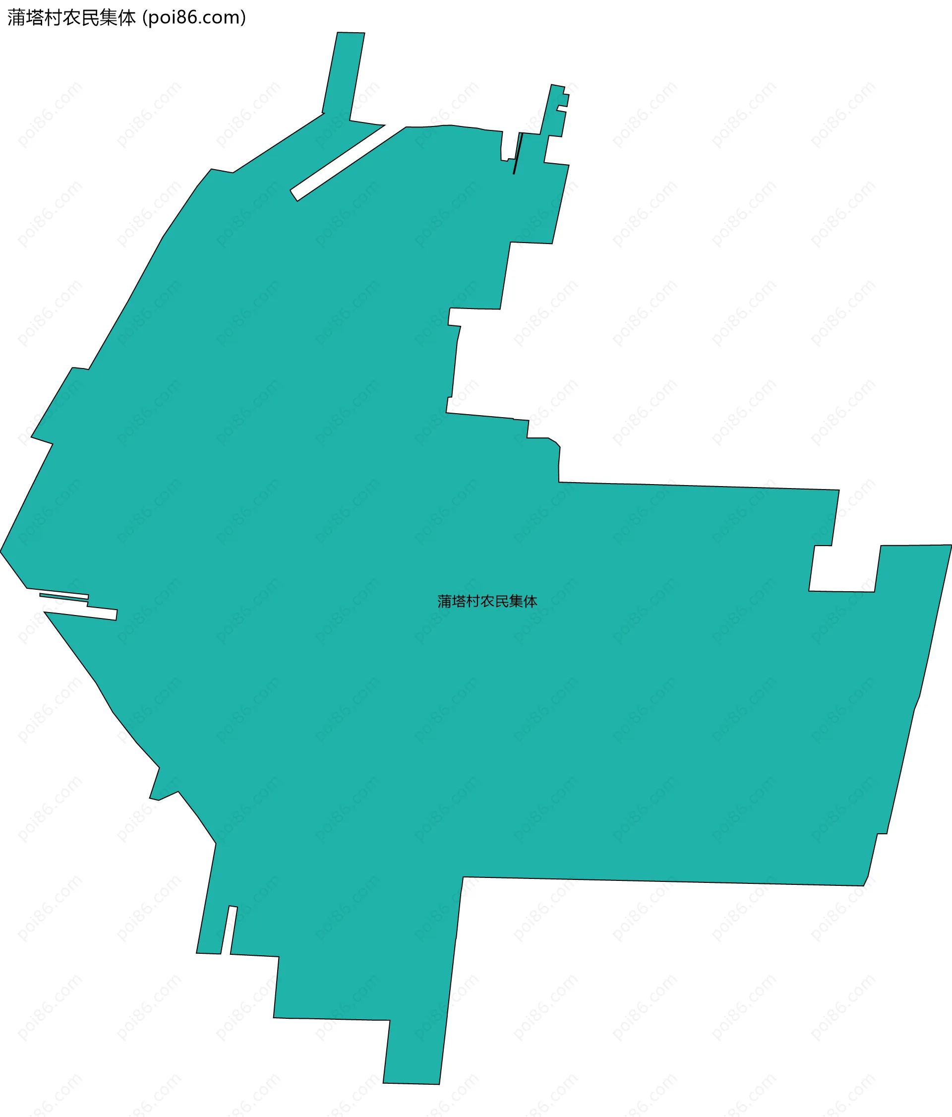 蒲塔村农民集体边界地图