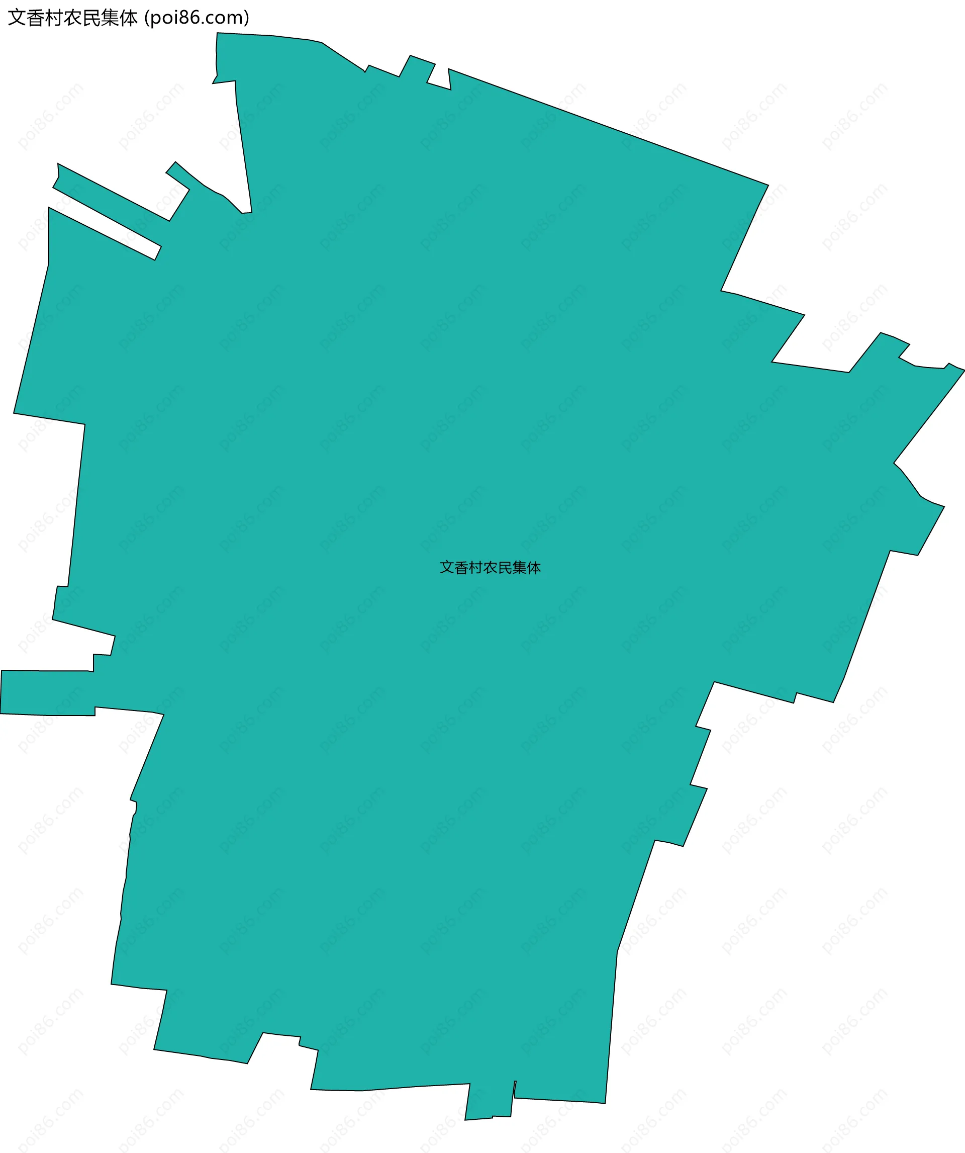 文香村农民集体边界地图