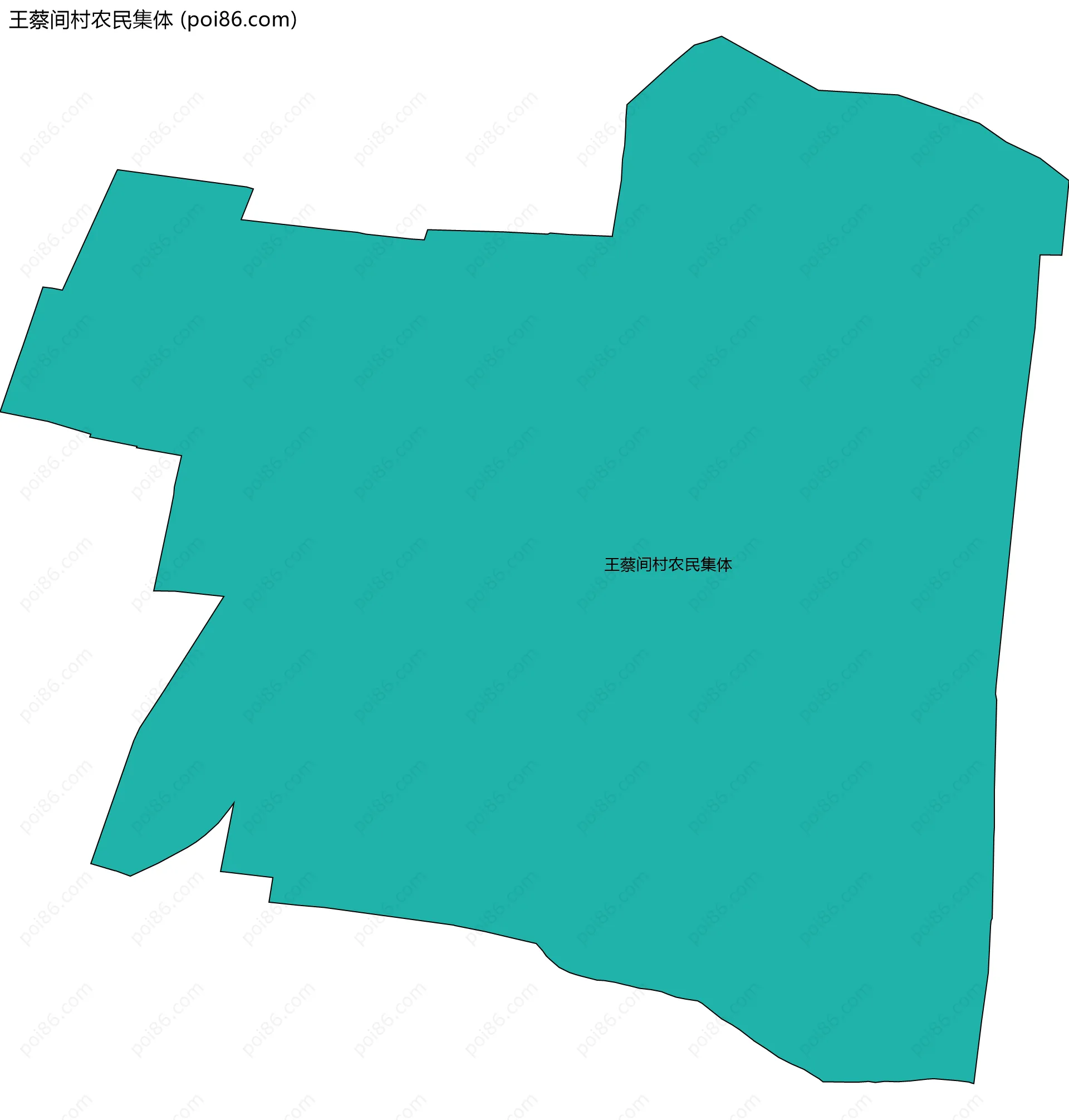王蔡间村农民集体边界地图