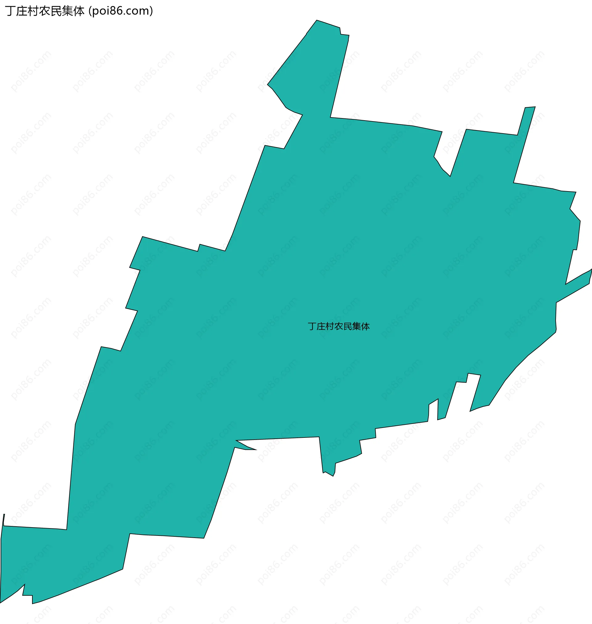 丁庄村农民集体边界地图