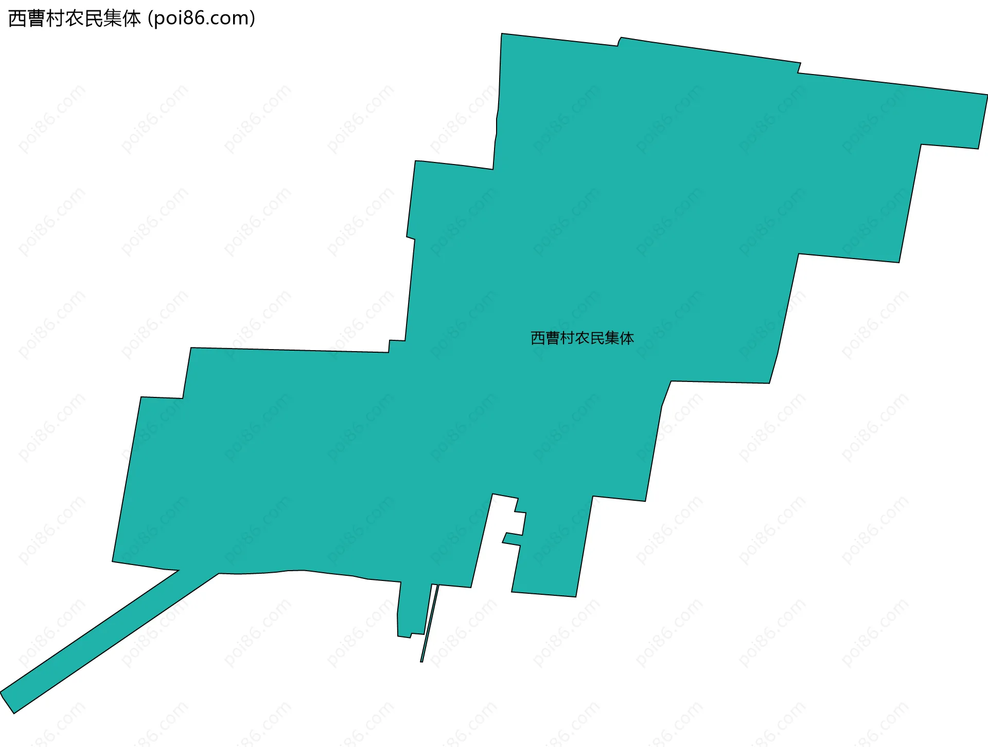 西曹村农民集体边界地图