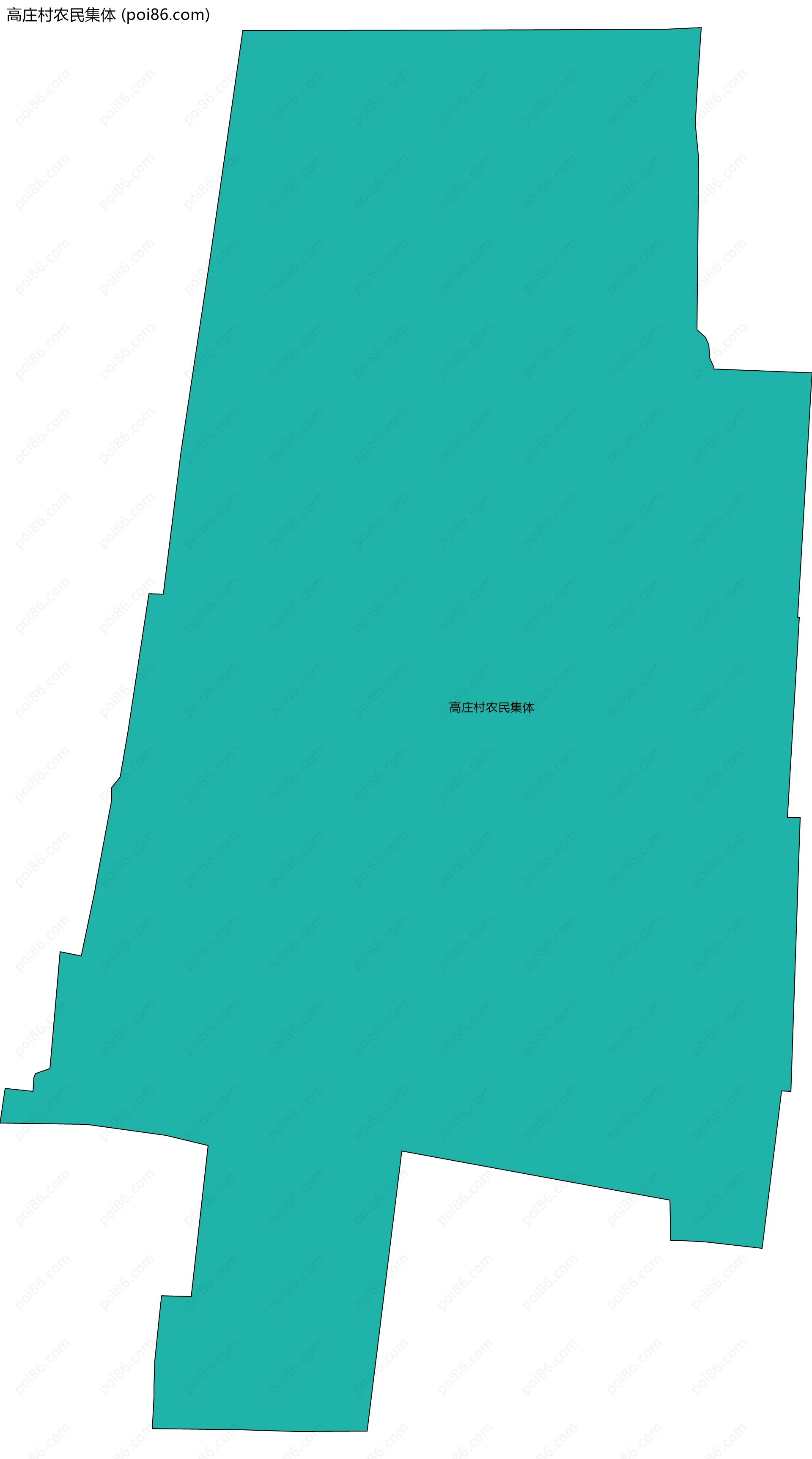 高庄村农民集体边界地图