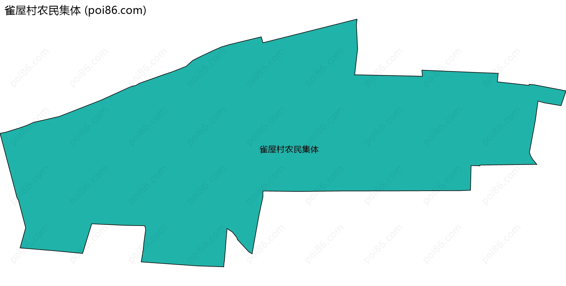 雀屋村农民集体边界地图
