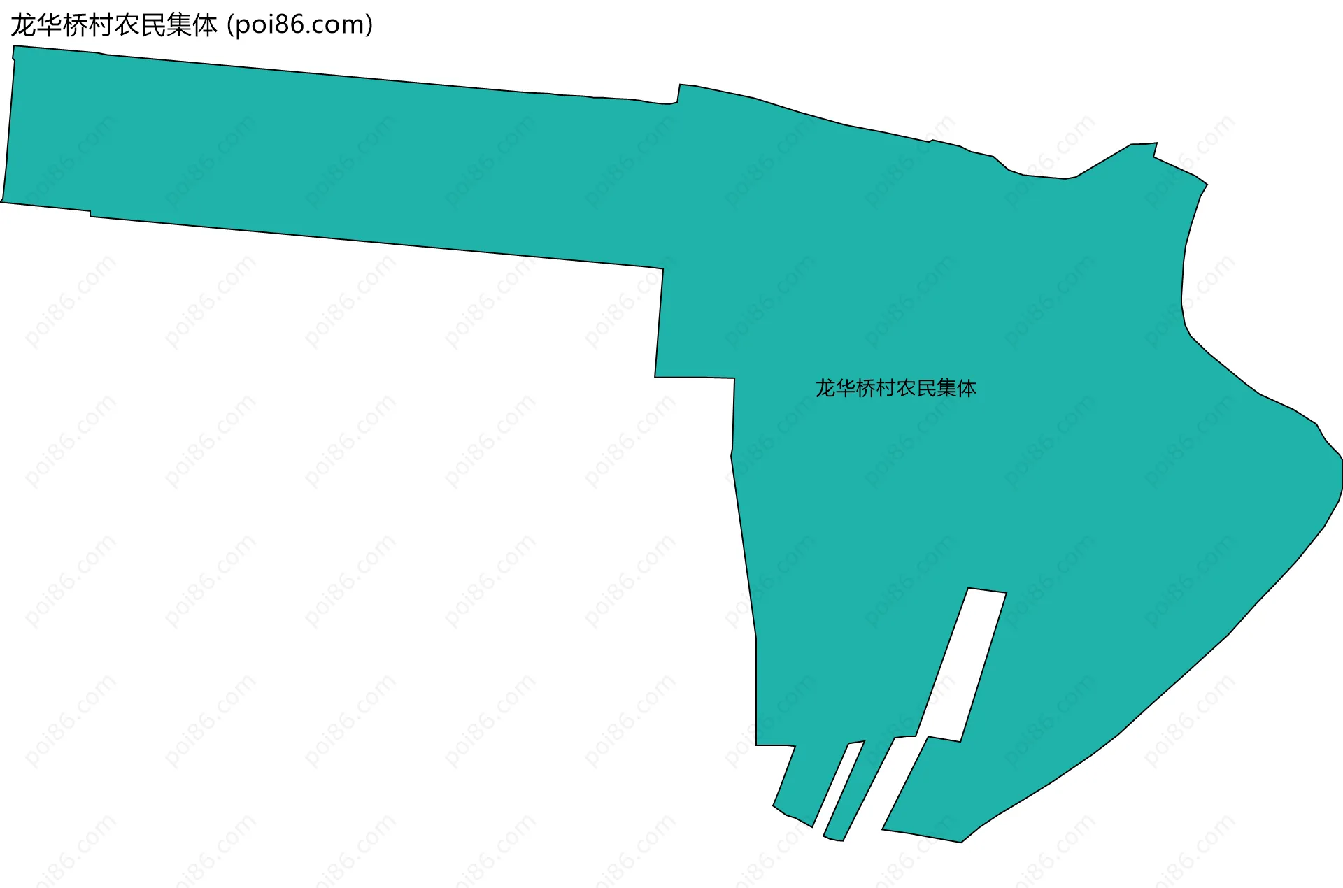 龙华桥村农民集体边界地图
