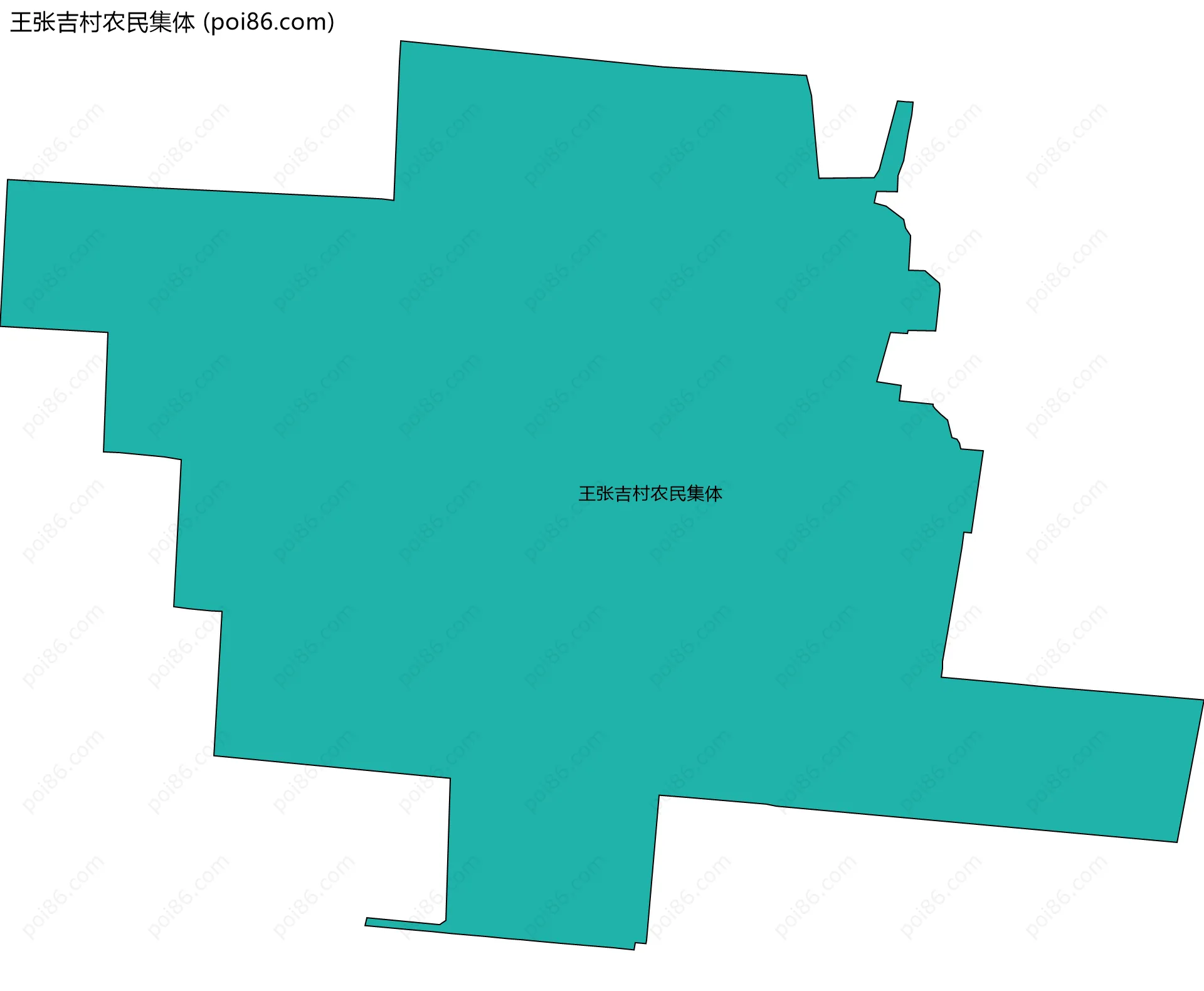 王张吉村农民集体边界地图
