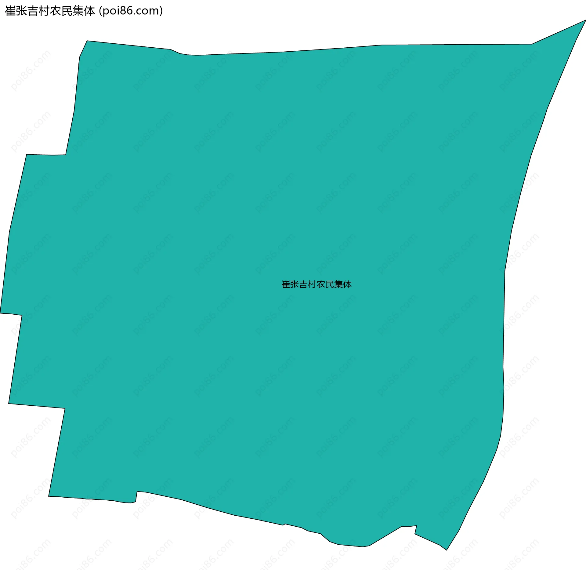 崔张吉村农民集体边界地图