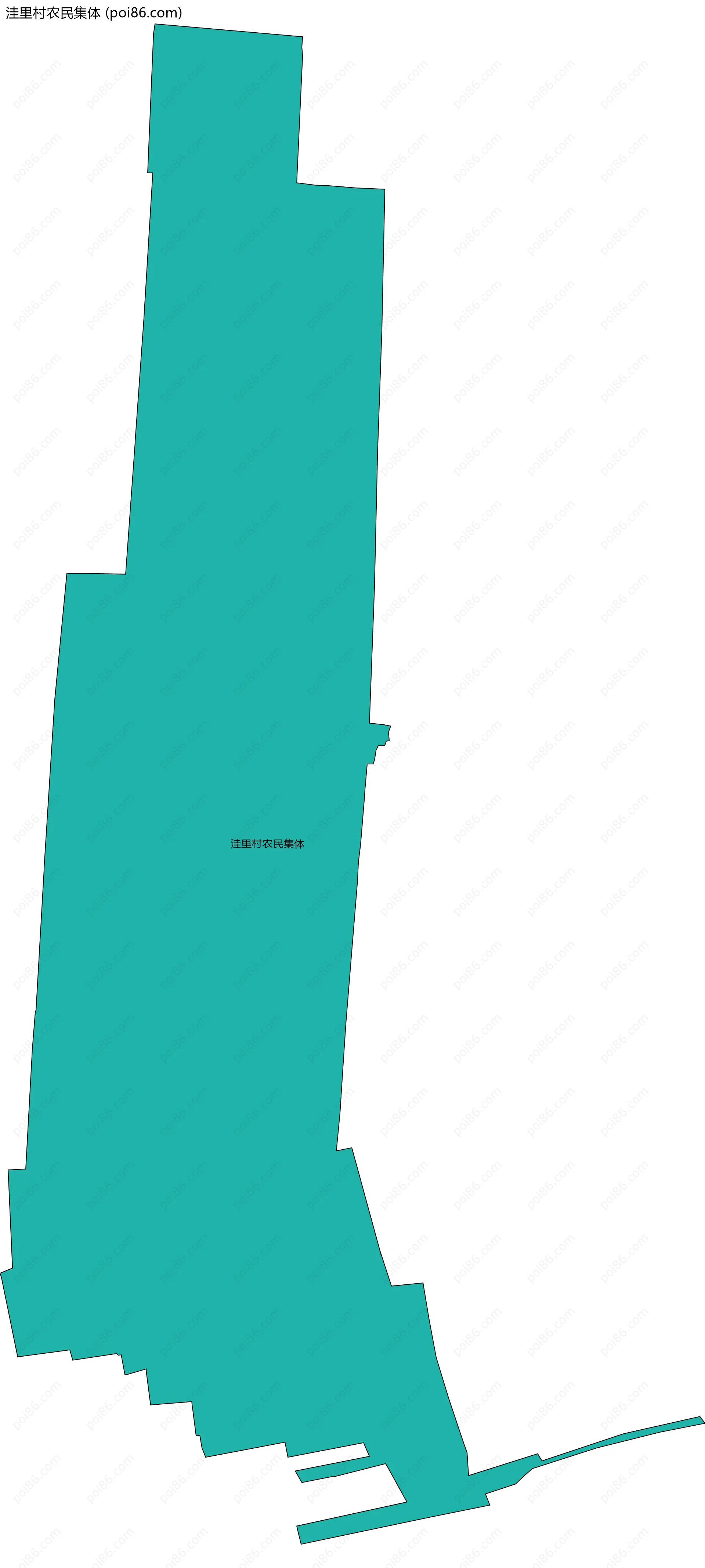 洼里村农民集体边界地图