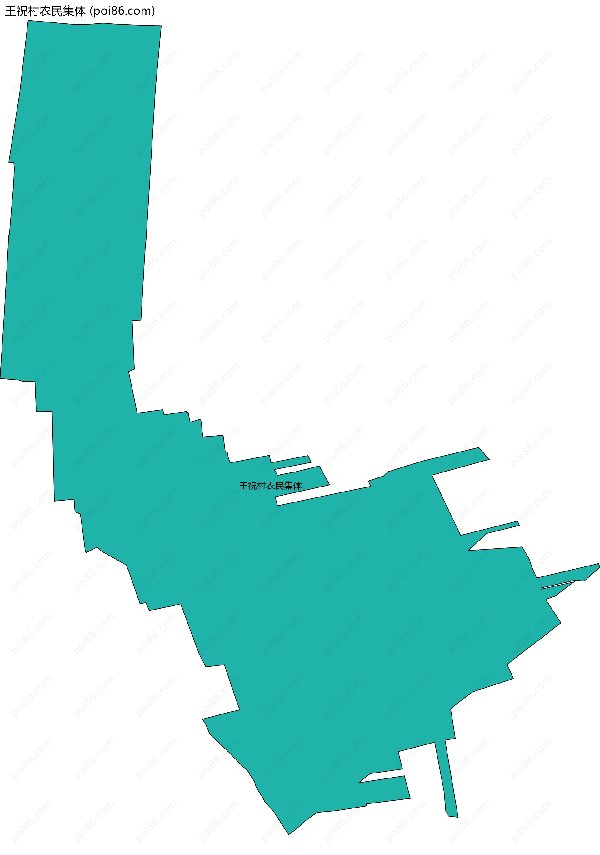 王祝村农民集体边界地图