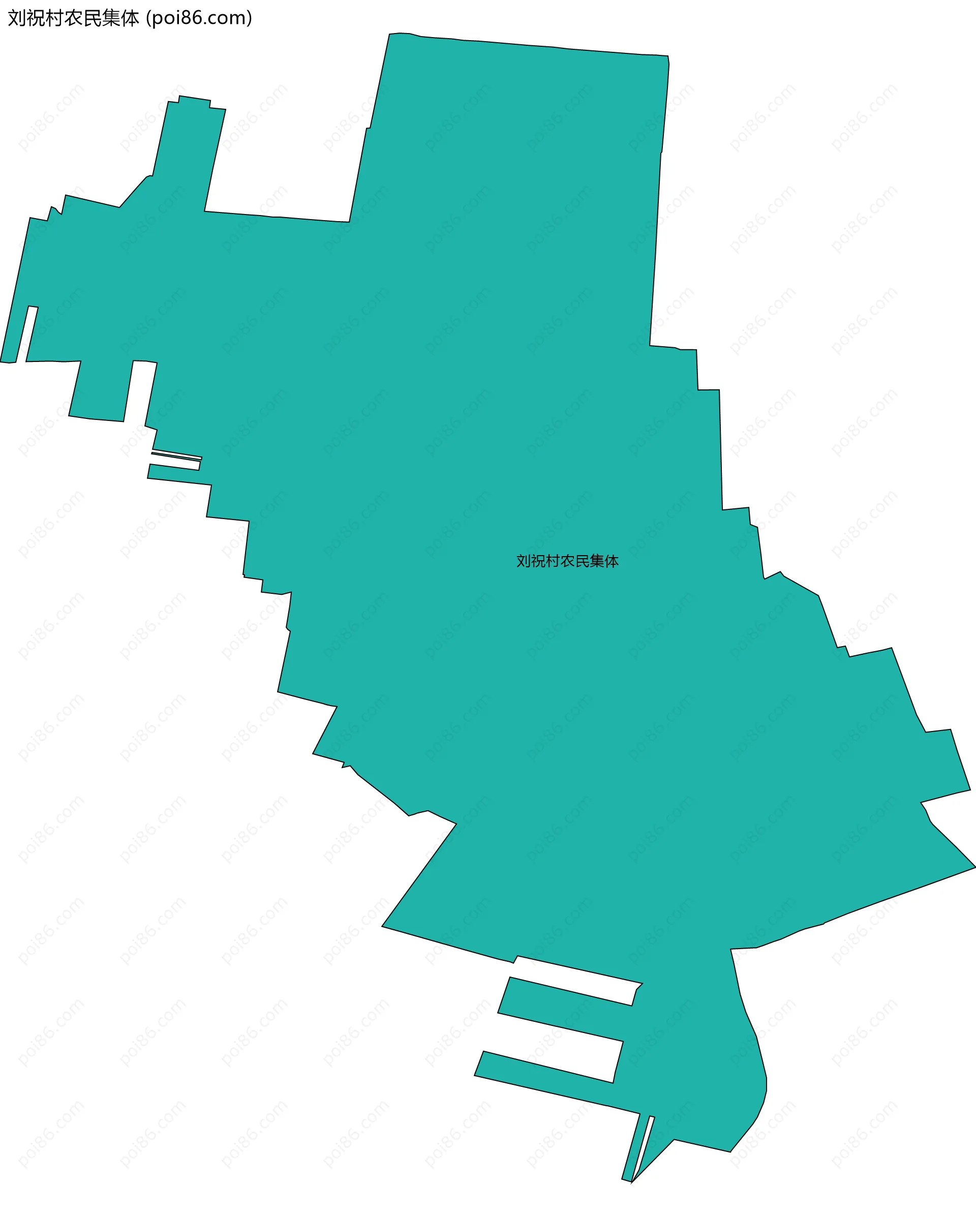 刘祝村农民集体边界地图
