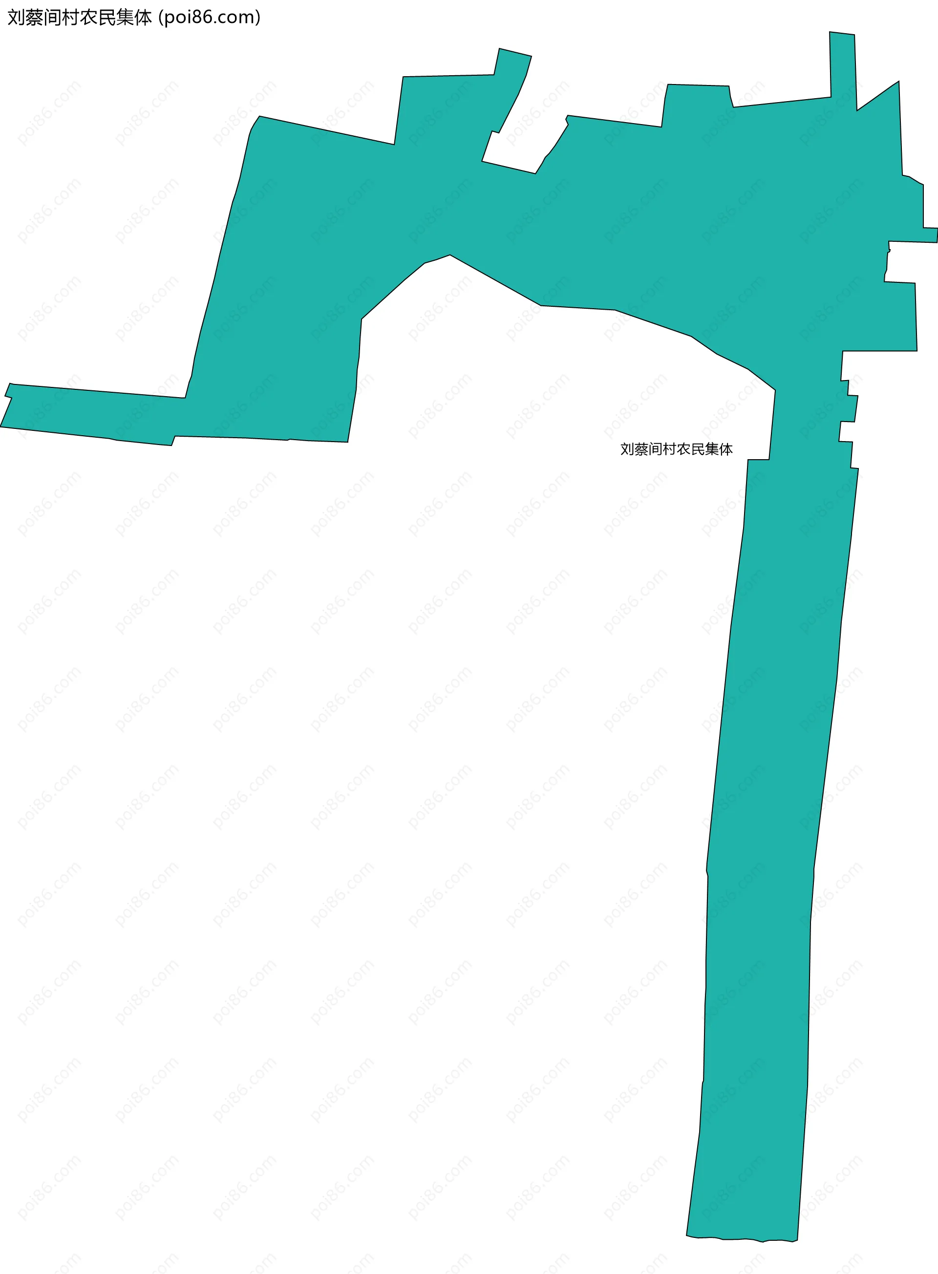 刘蔡间村农民集体边界地图
