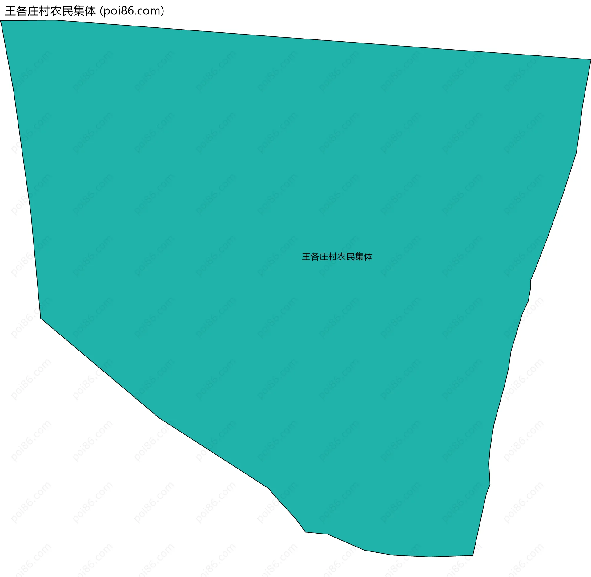 王各庄村农民集体边界地图