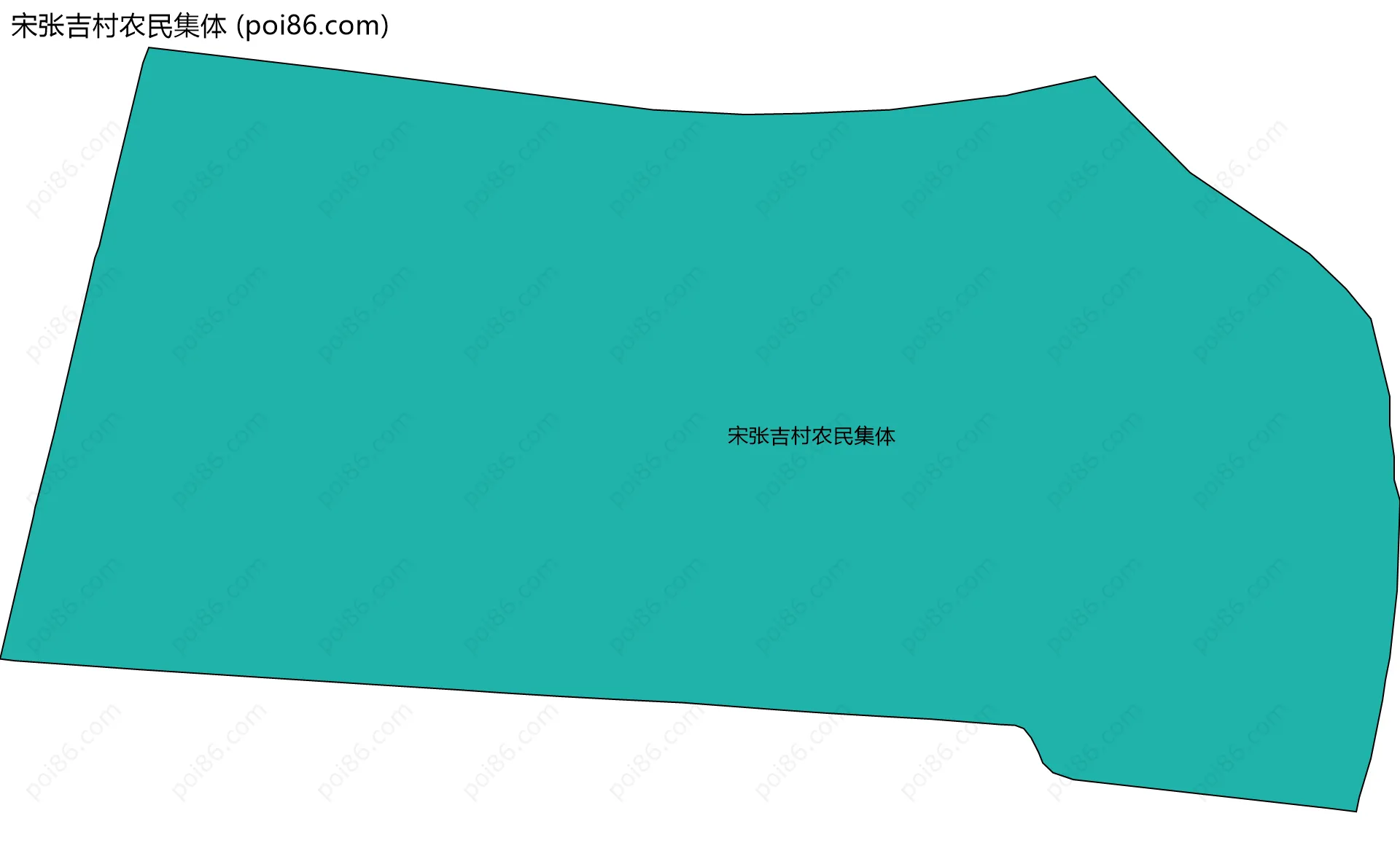 宋张吉村农民集体边界地图