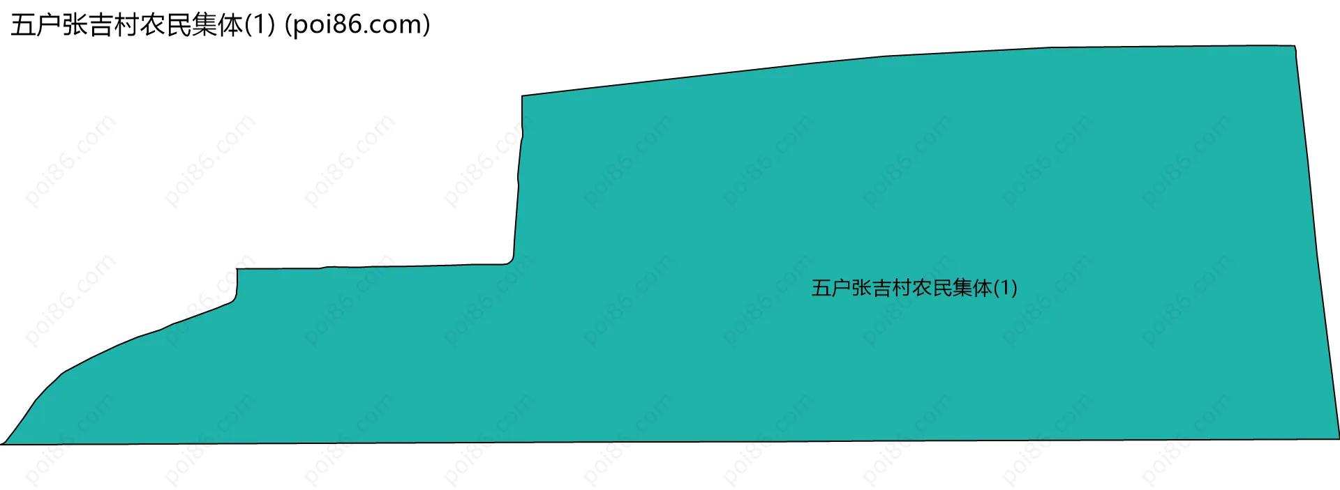 五户张吉村农民集体(1)边界地图