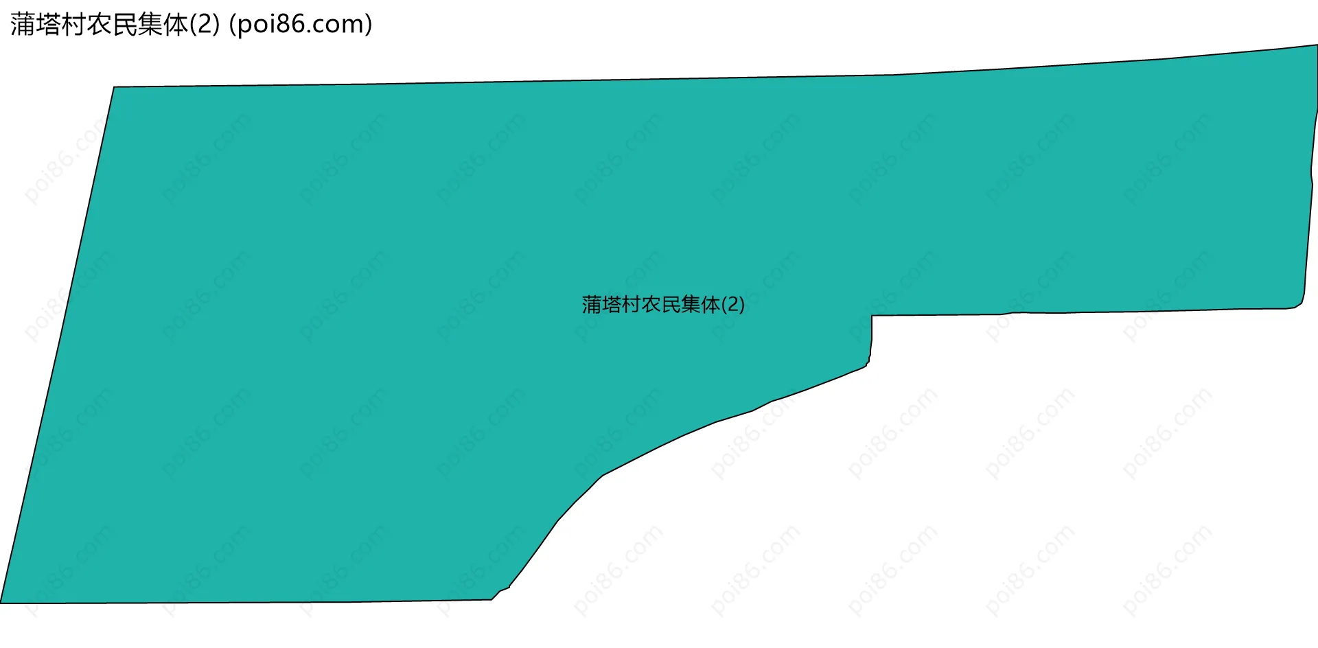 蒲塔村农民集体(2)边界地图