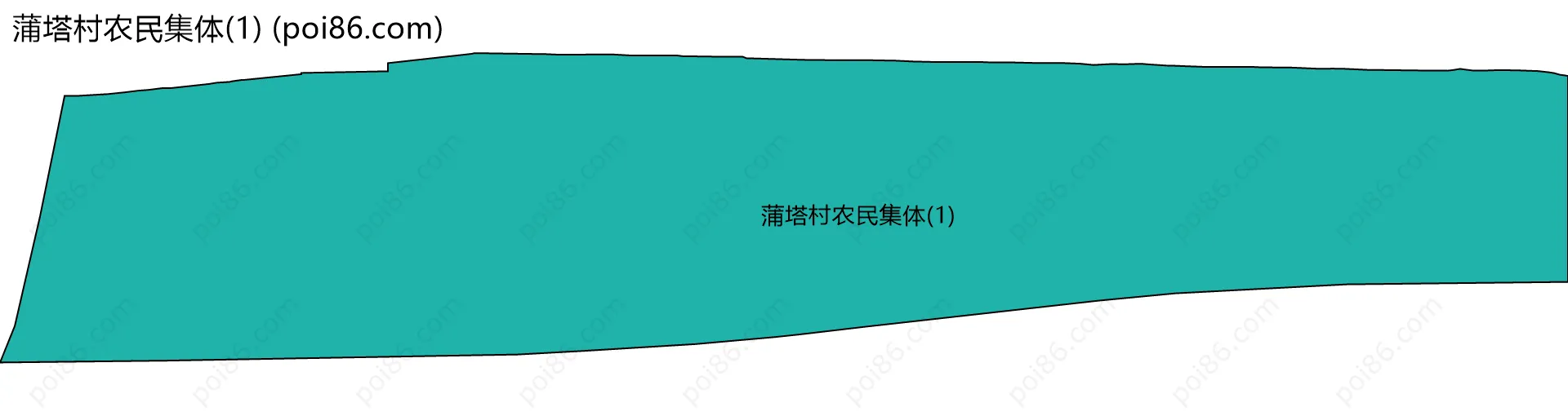 蒲塔村农民集体(1)边界地图