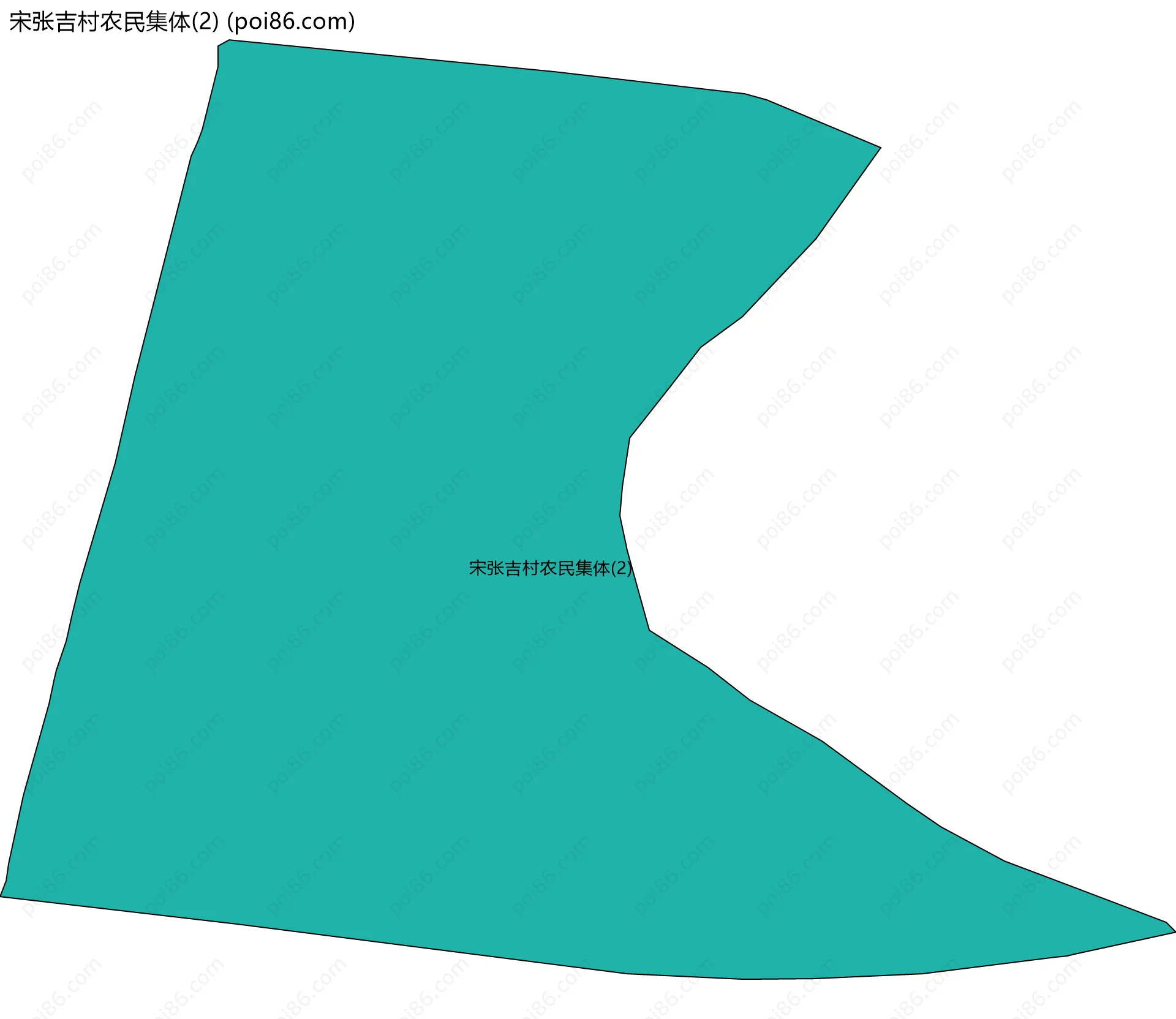 宋张吉村农民集体(2)边界地图