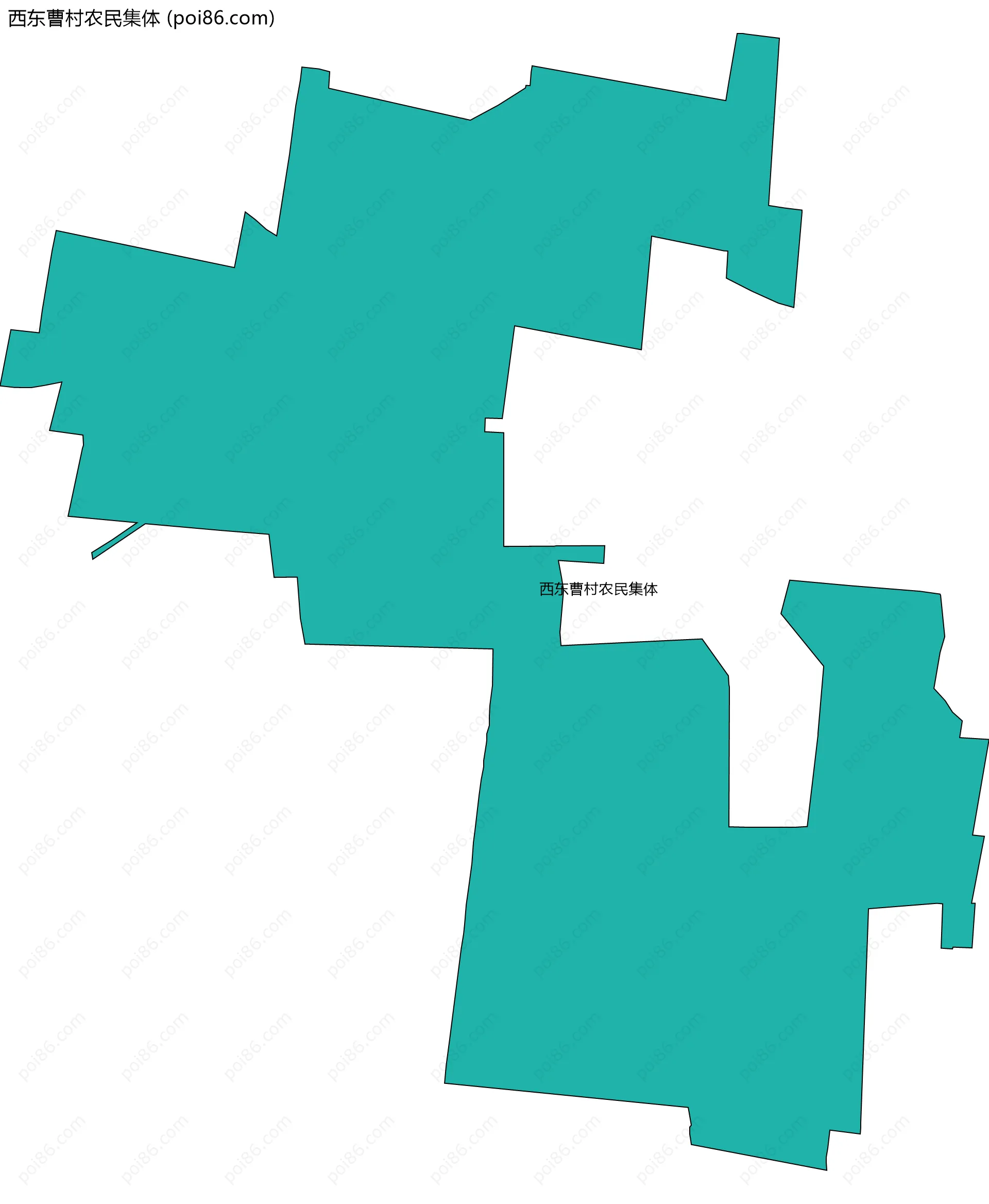 西东曹村农民集体边界地图