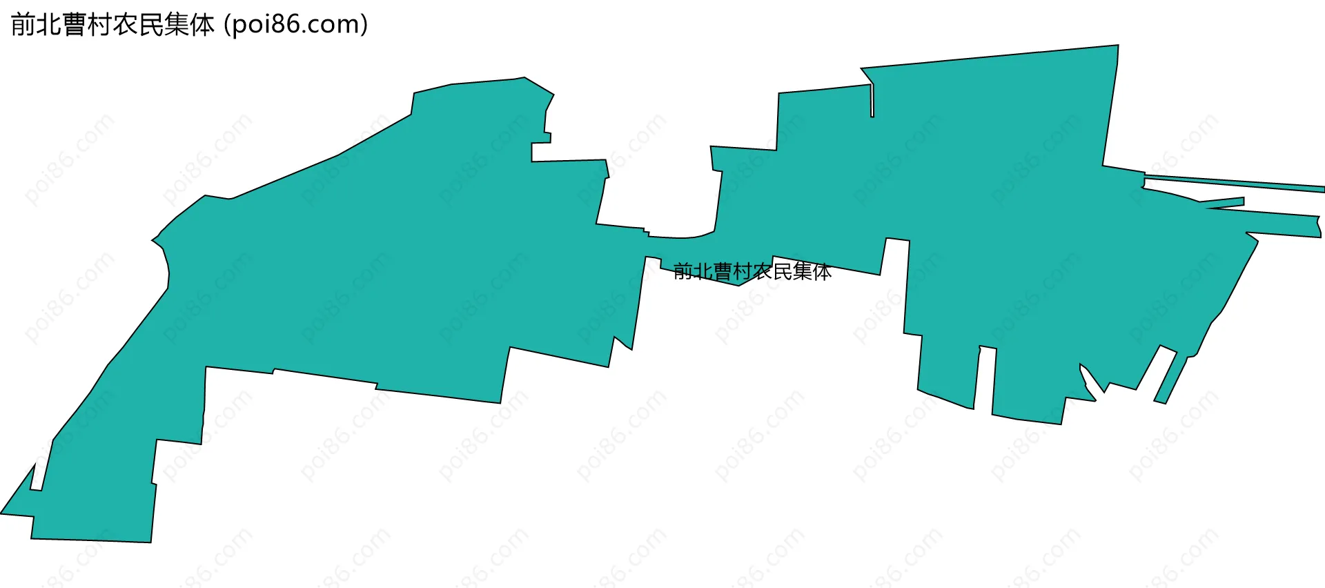 前北曹村农民集体边界地图