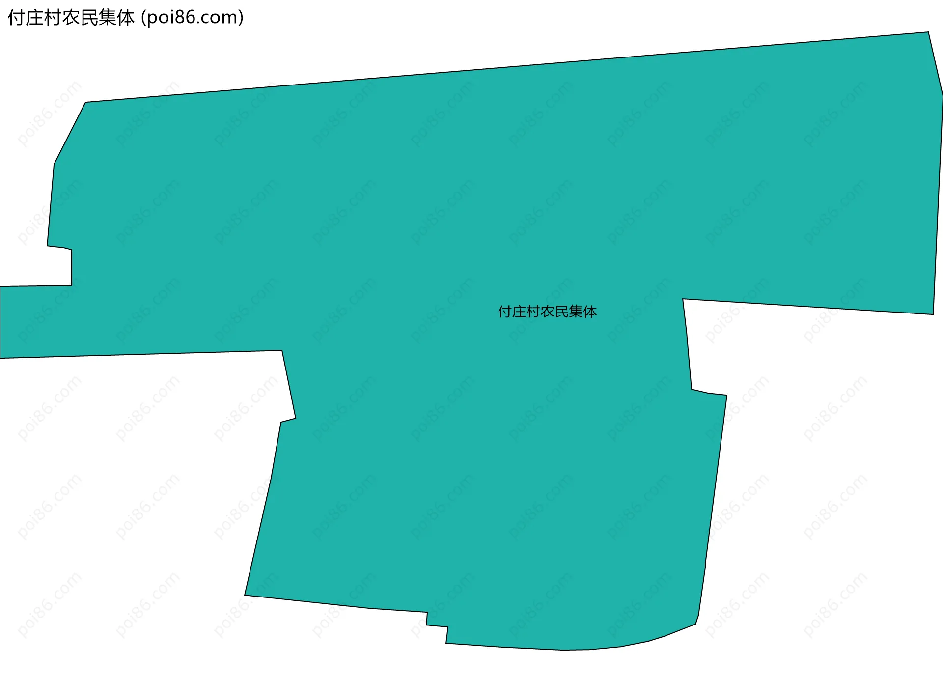 付庄村农民集体边界地图