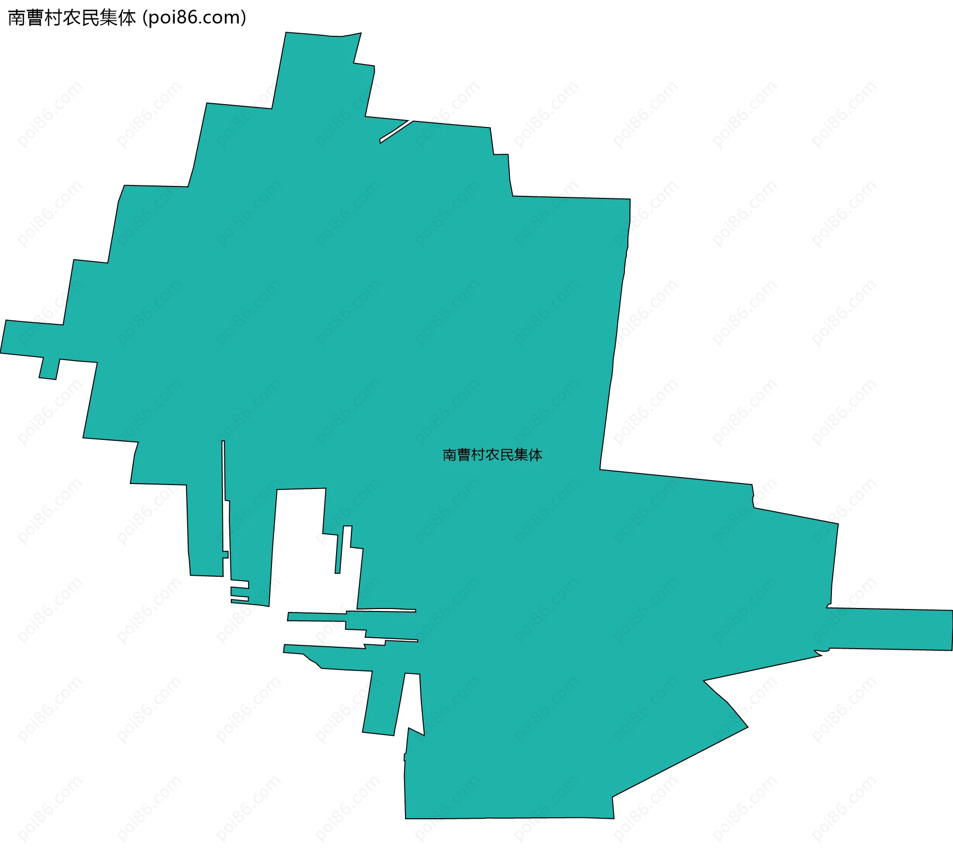 南曹村农民集体边界地图