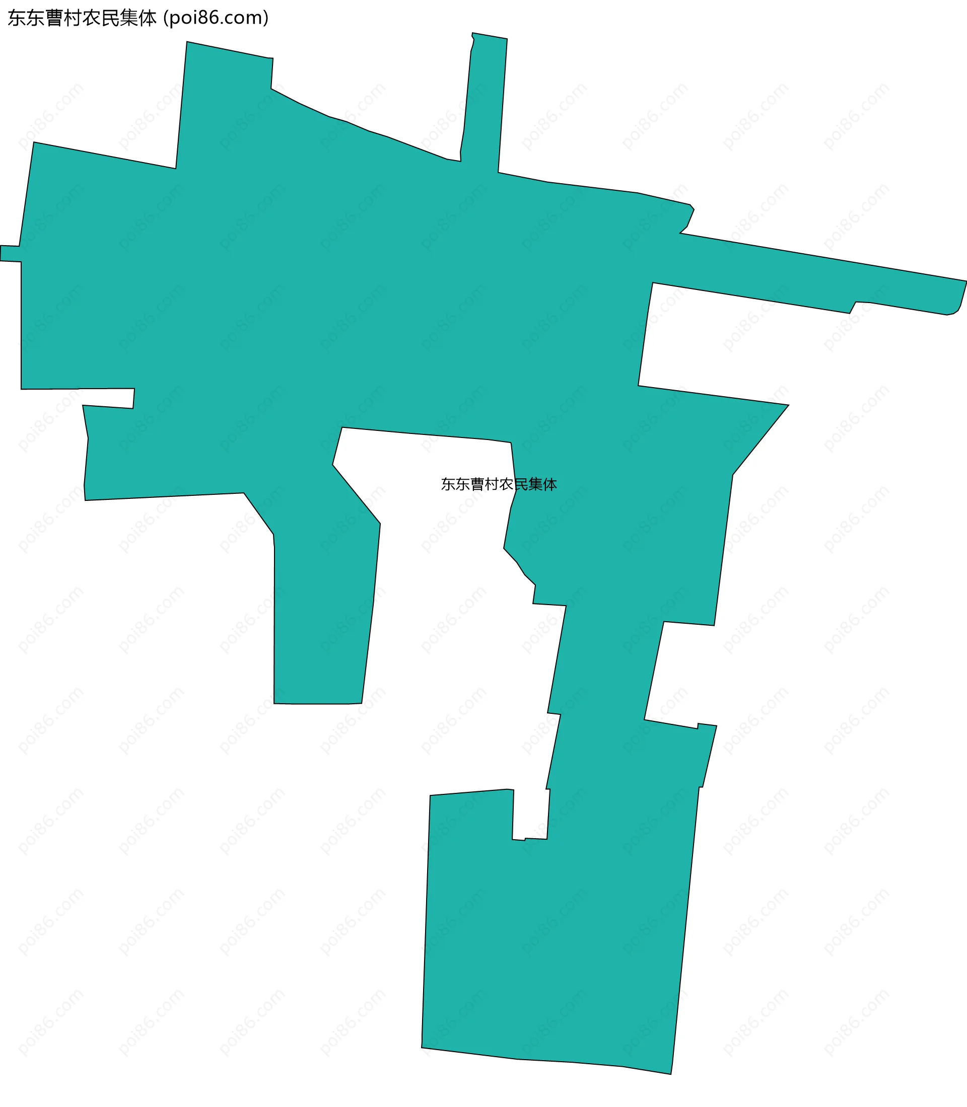 东东曹村农民集体边界地图