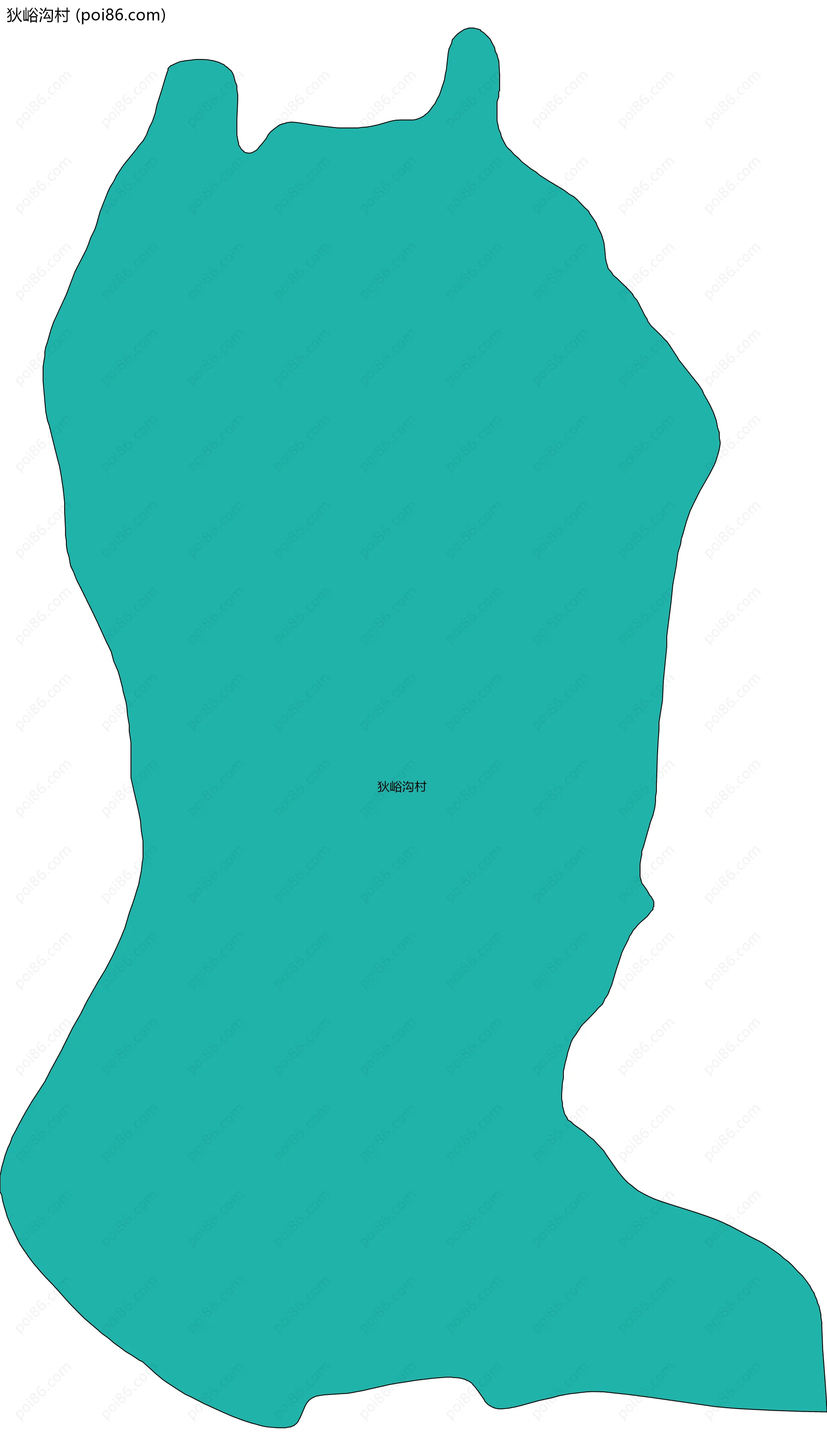 狄峪沟村边界地图