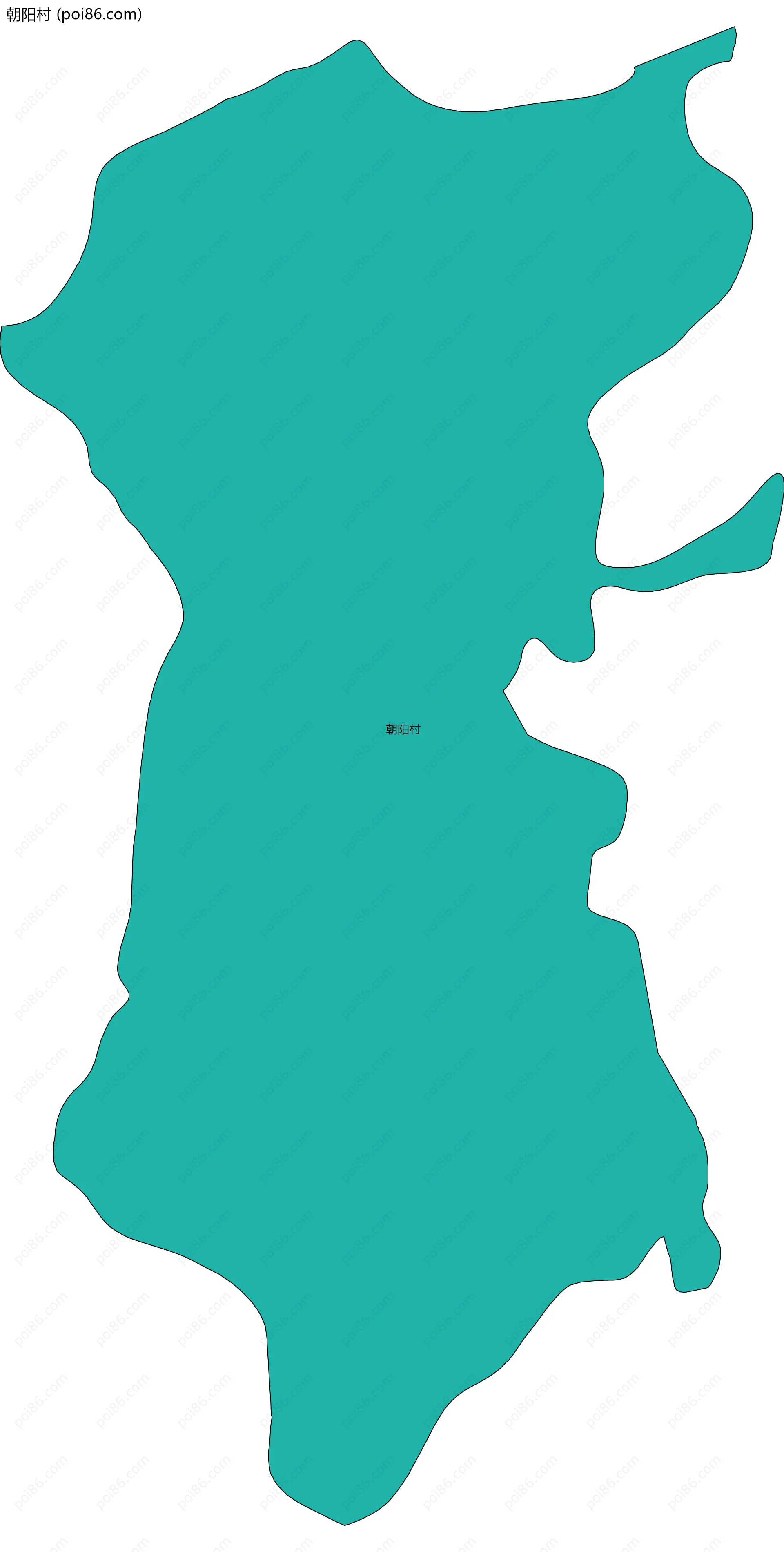 朝阳村边界地图