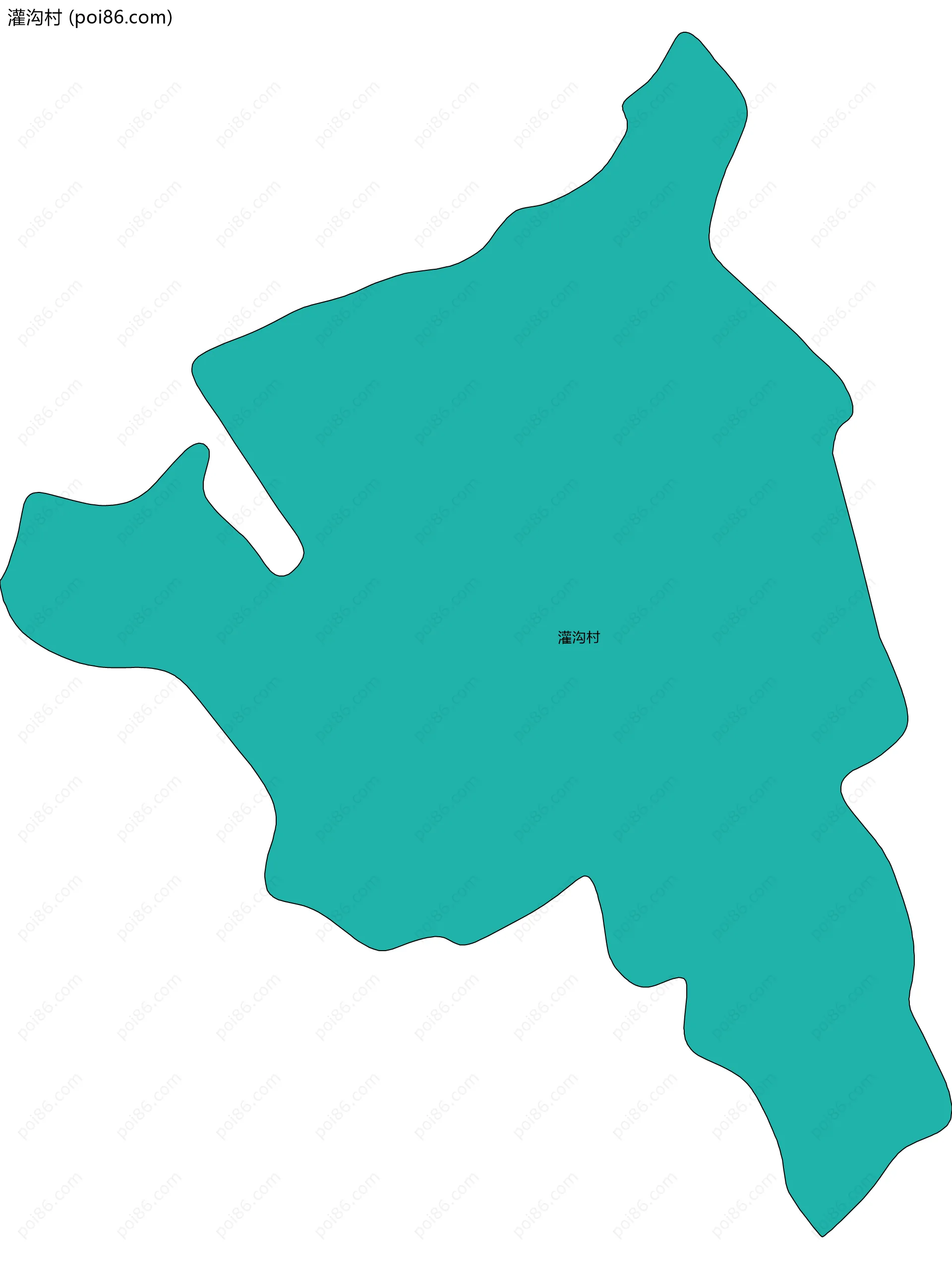 灌沟村边界地图