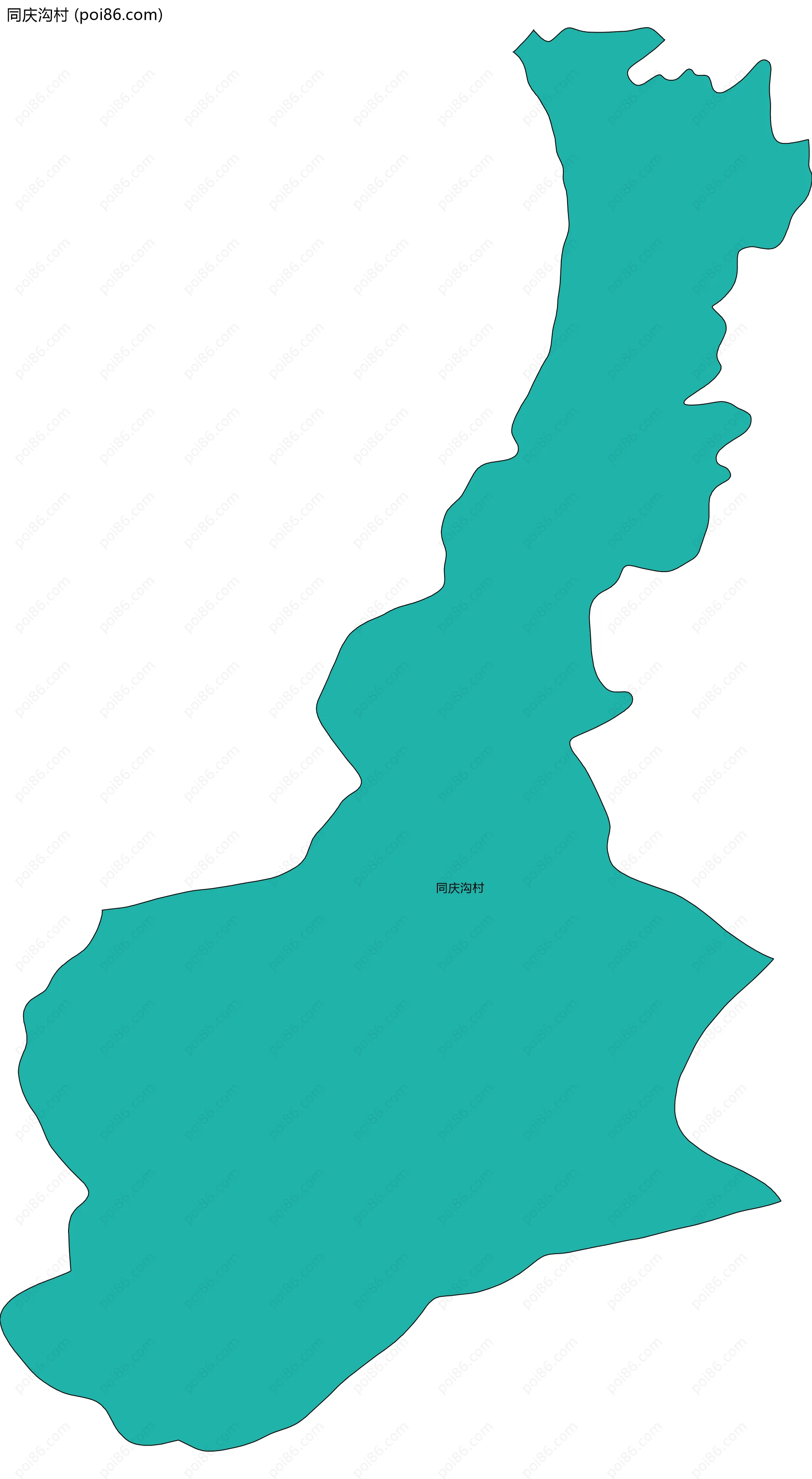 同庆沟村边界地图