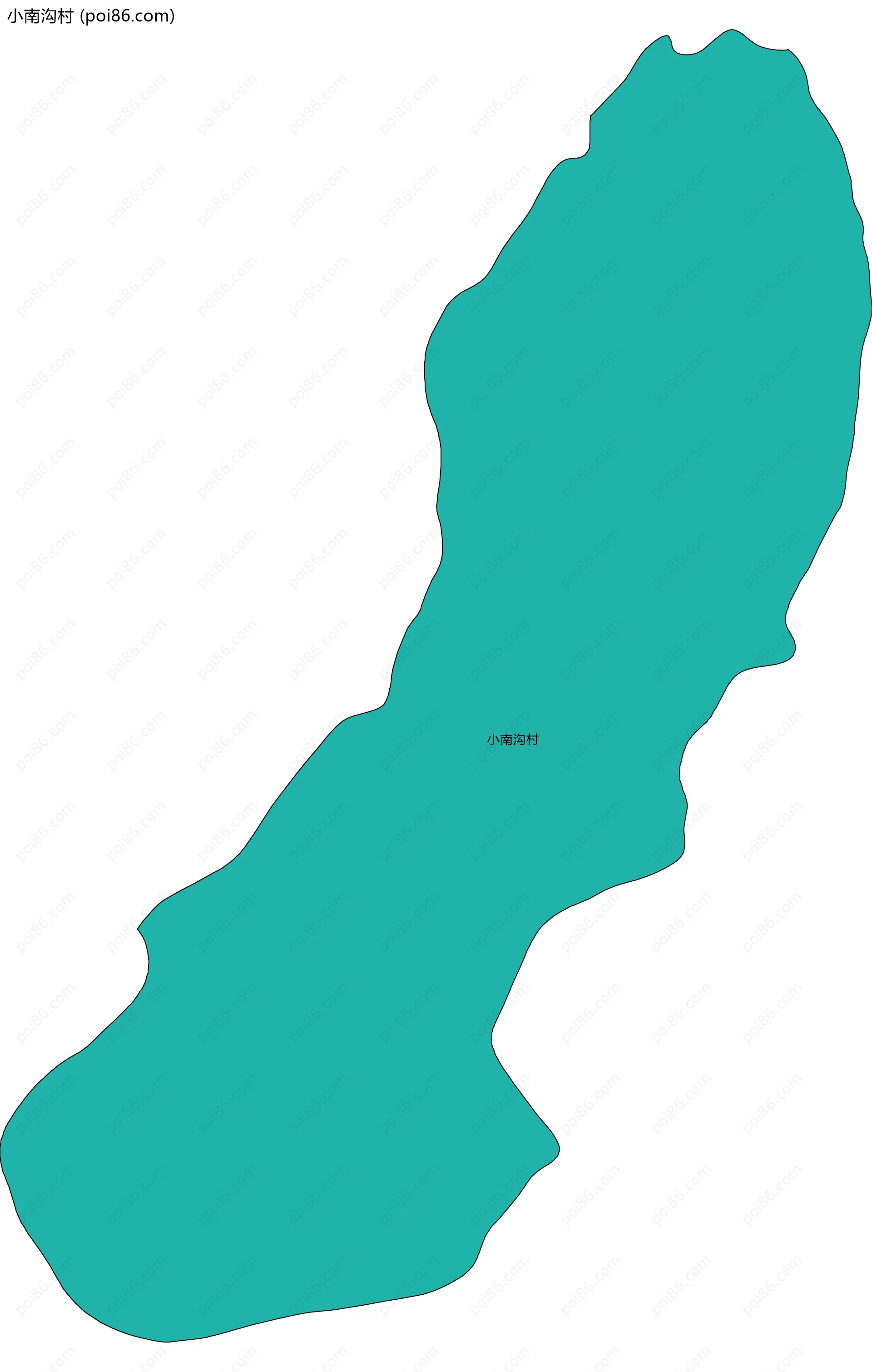 小南沟村边界地图