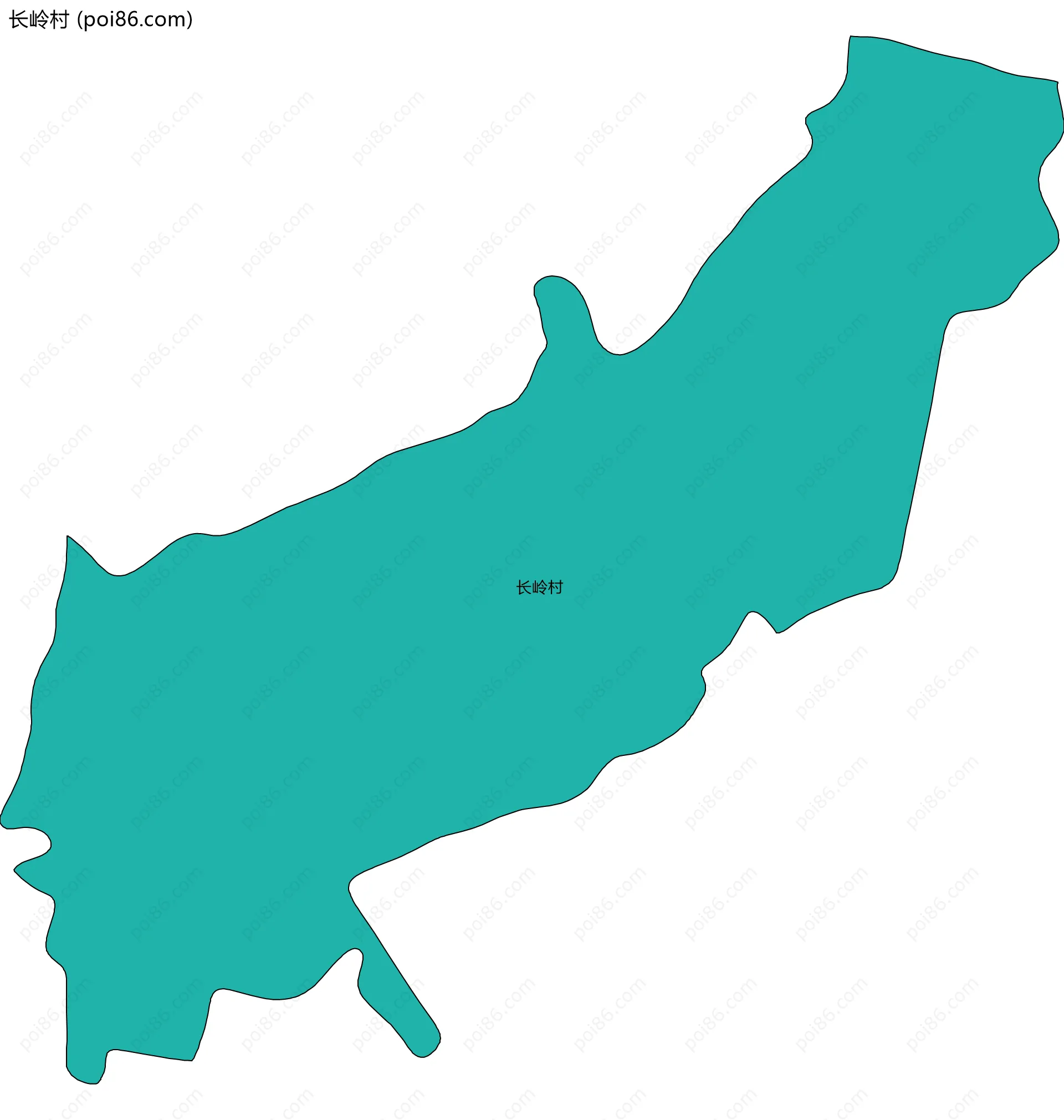 长岭村边界地图