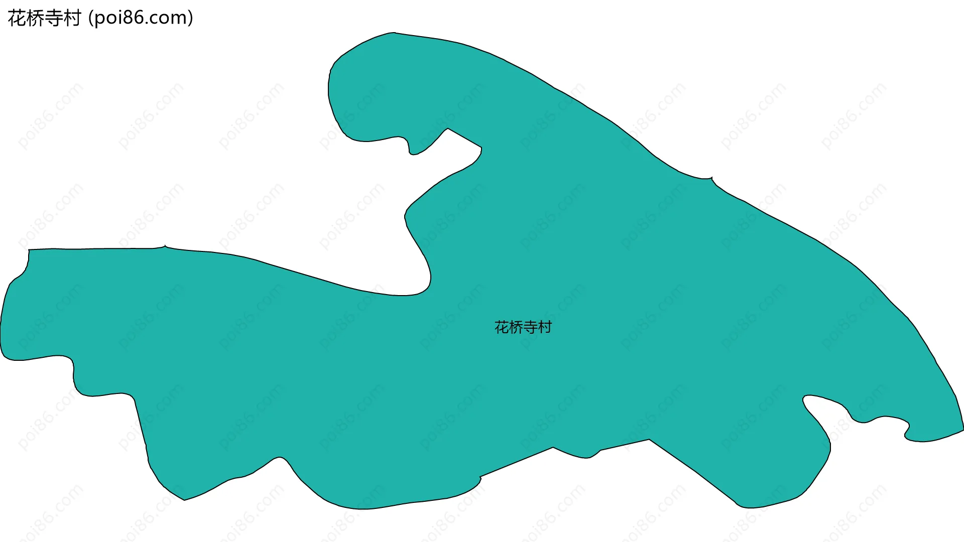 花桥寺村边界地图