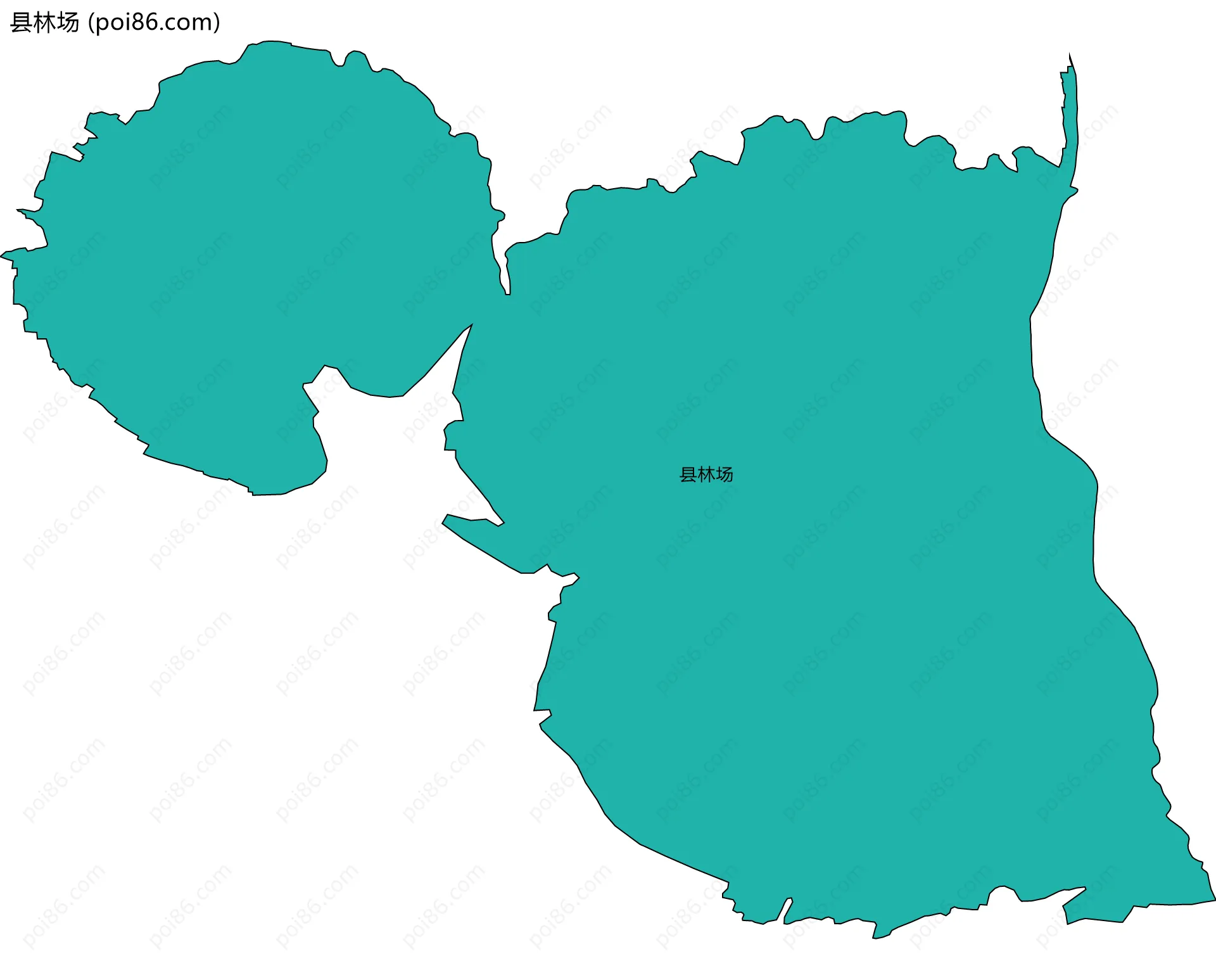 县林场边界地图