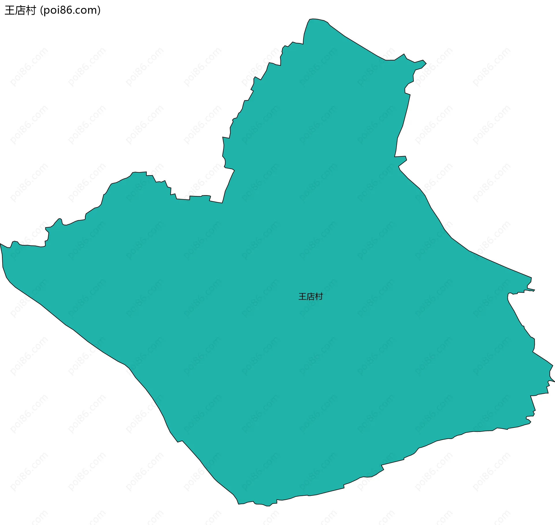 王店村边界地图