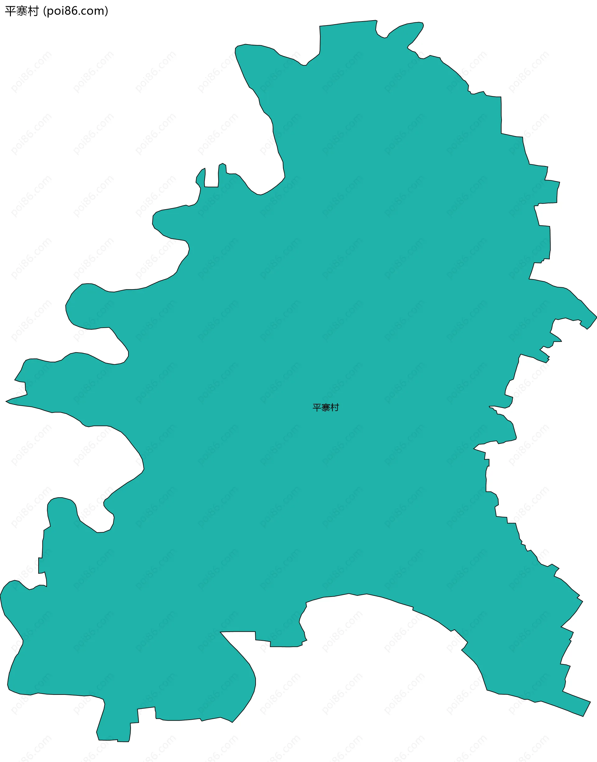 平寨村边界地图