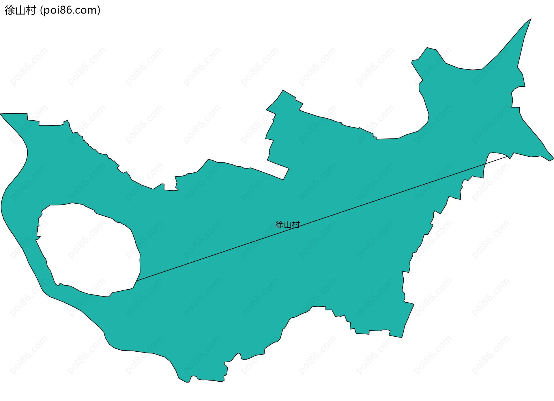 徐山村边界地图