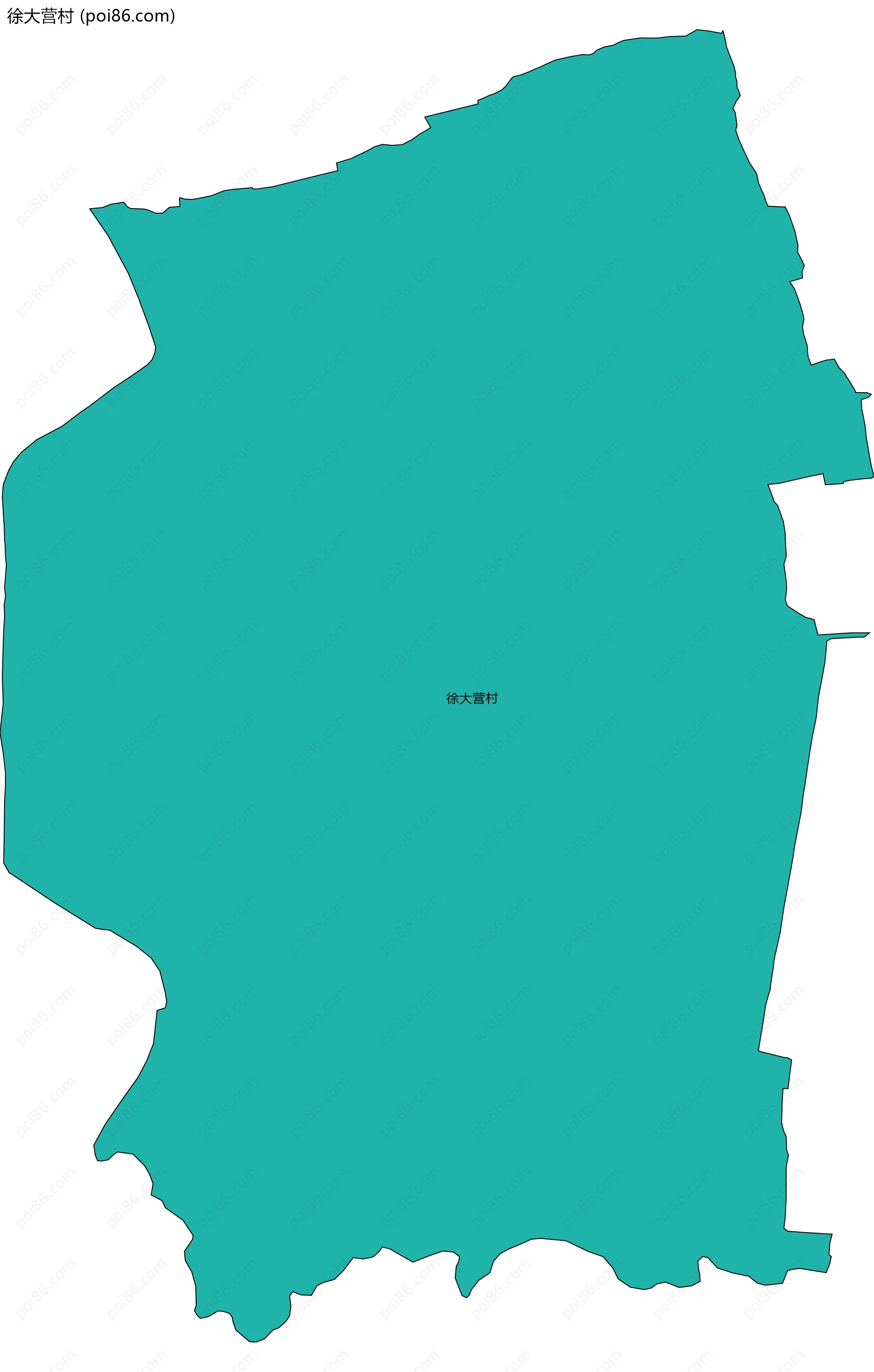 徐大营村边界地图