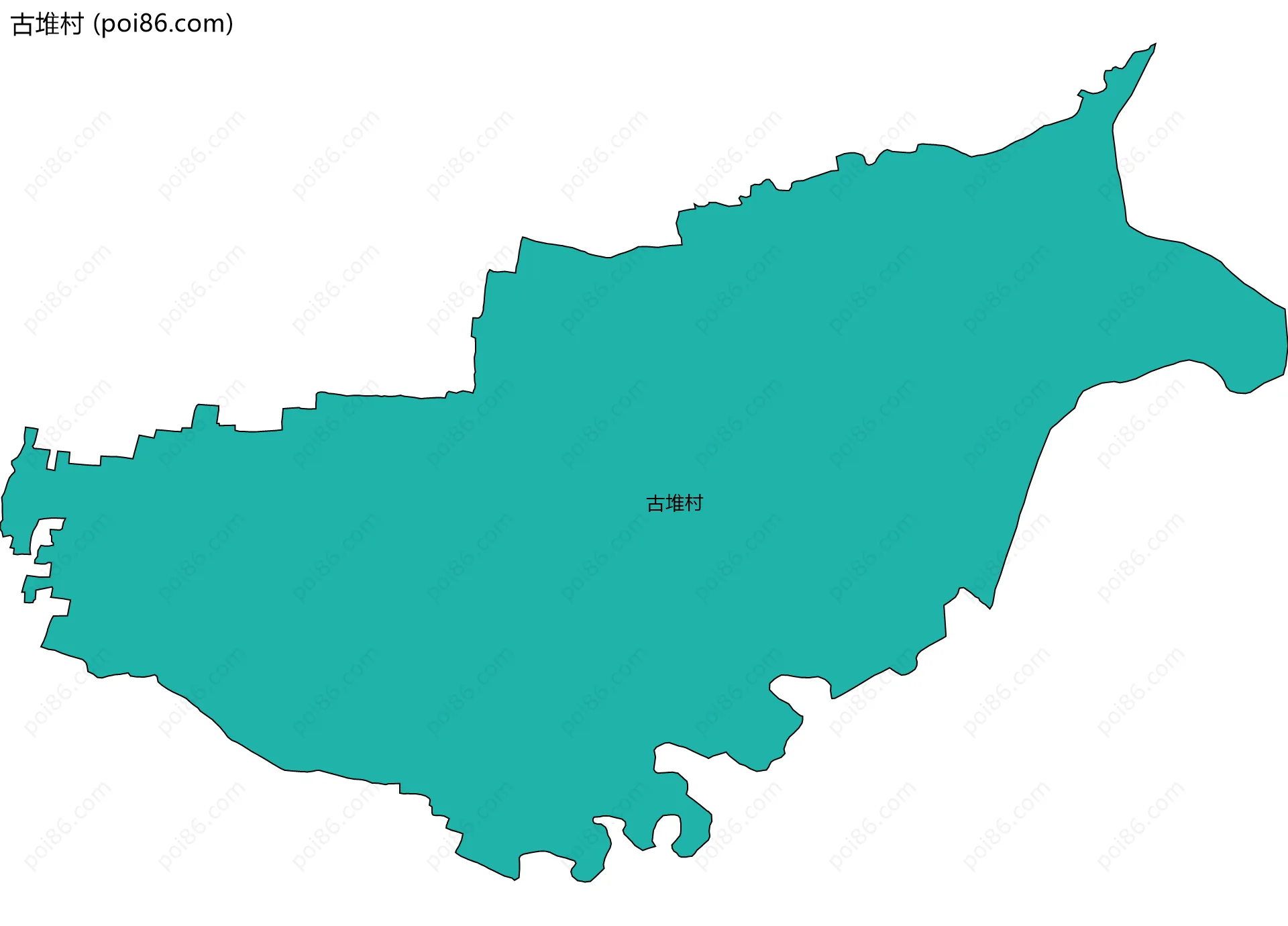 古堆村边界地图