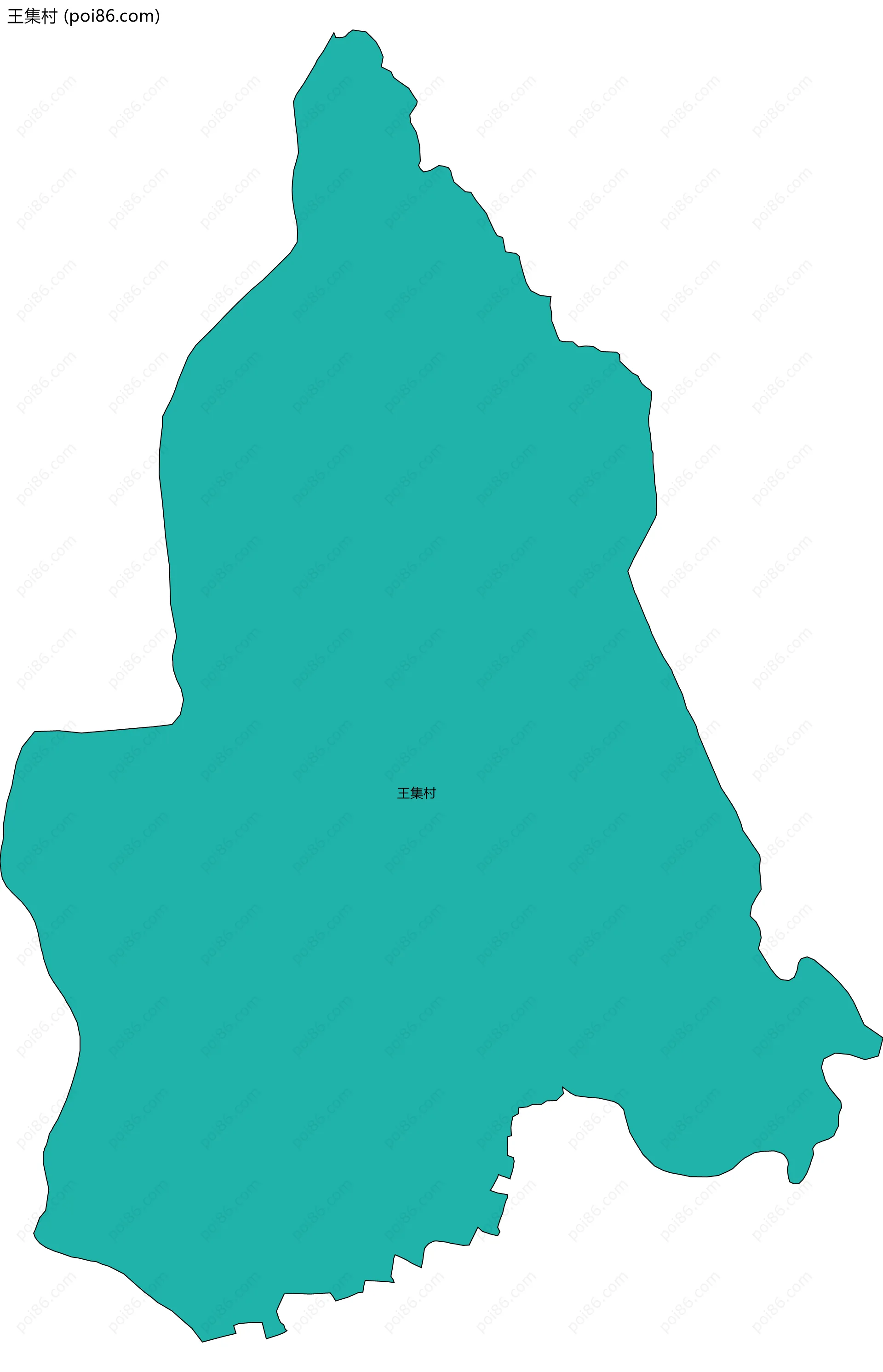 王集村边界地图