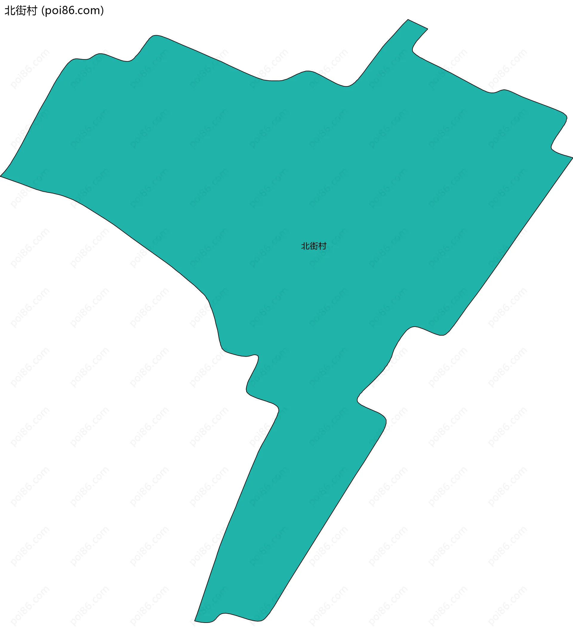 北街村边界地图