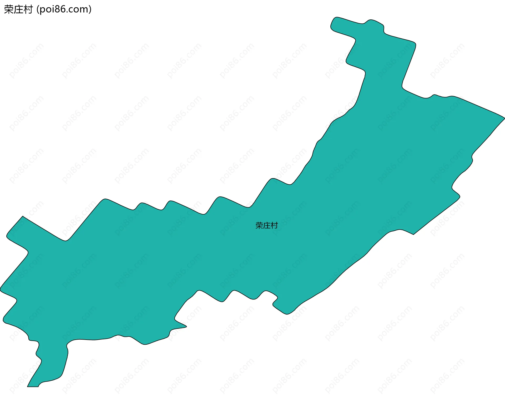 荣庄村边界地图