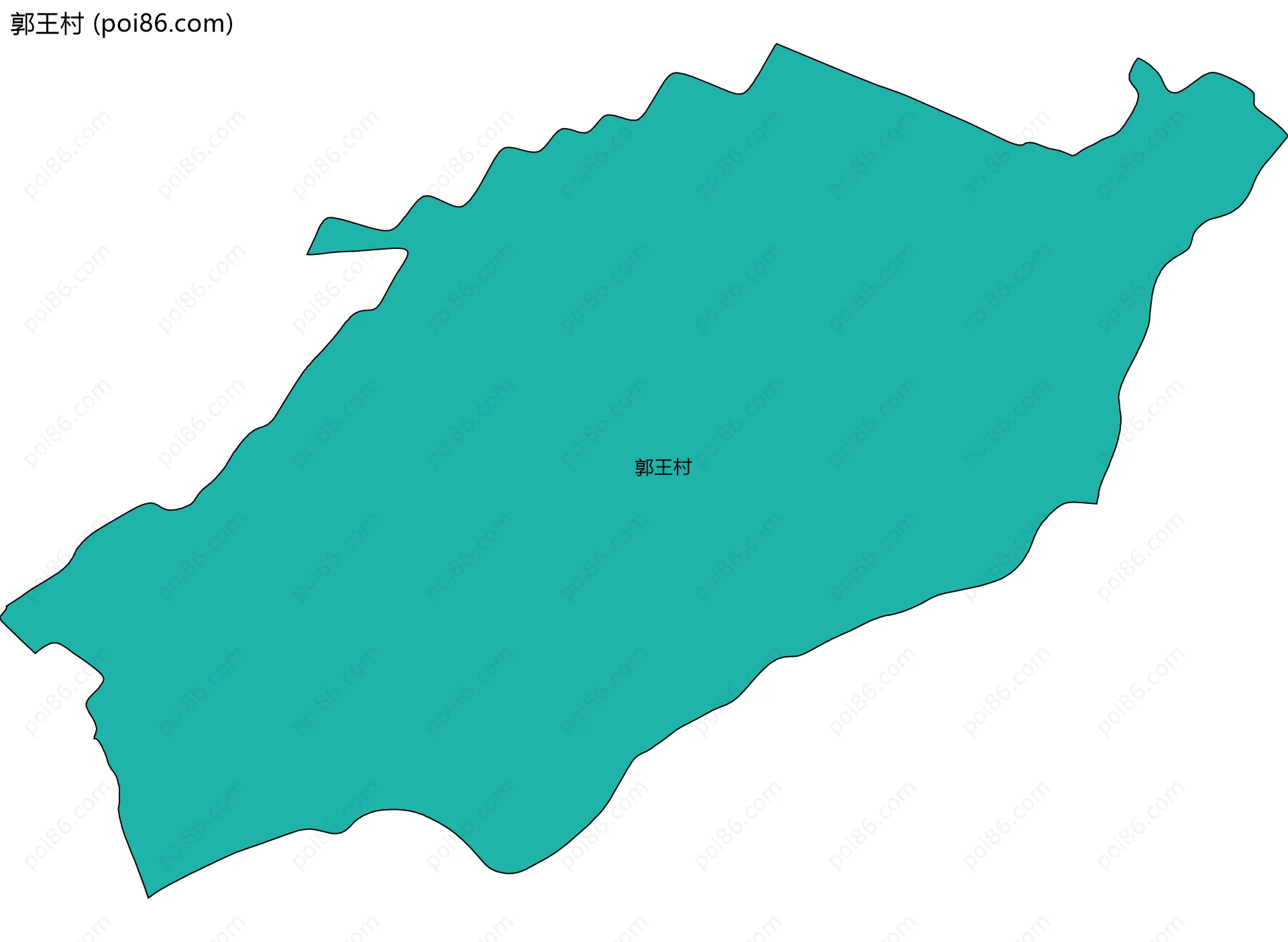郭王村边界地图