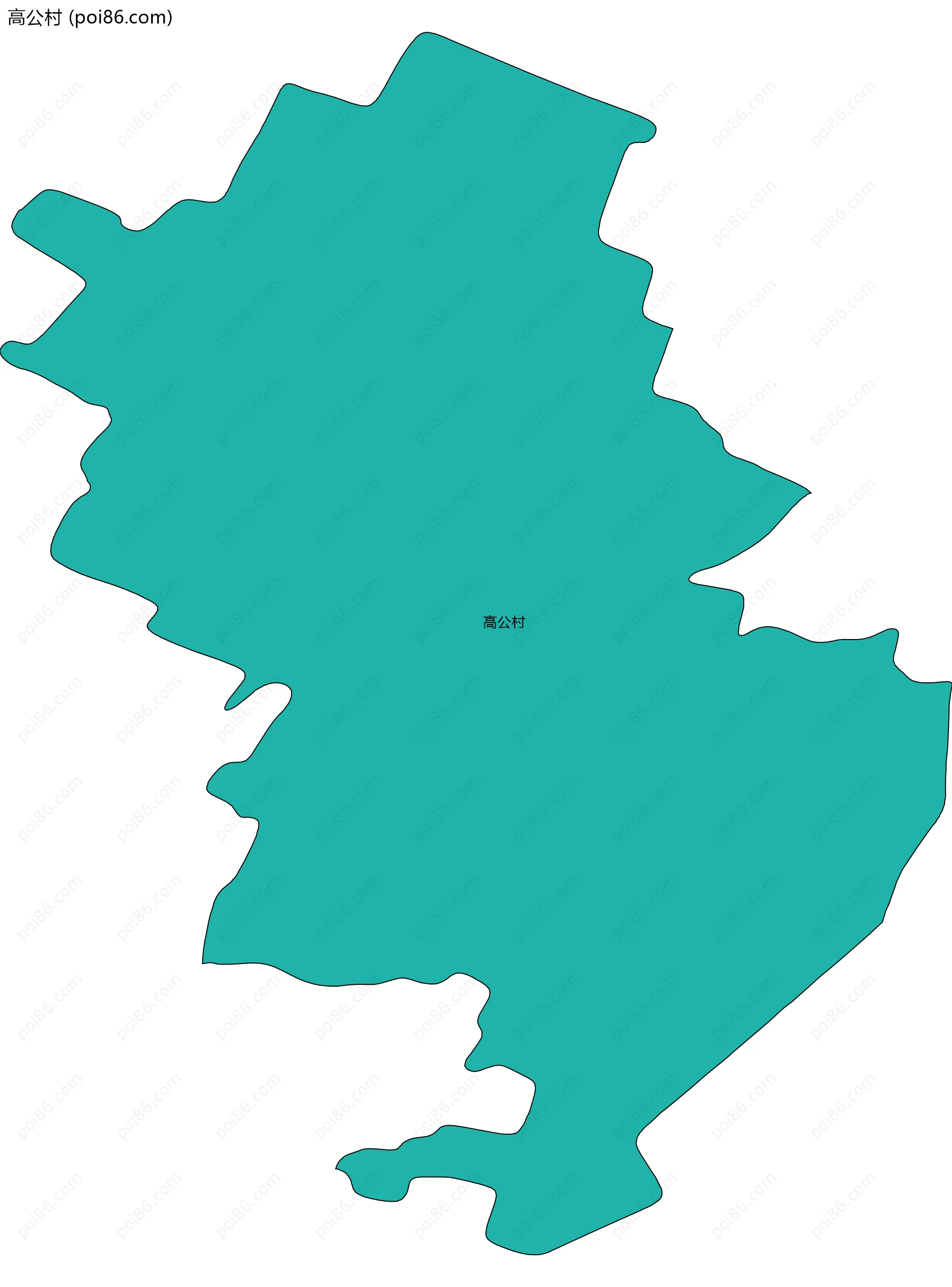 高公村边界地图