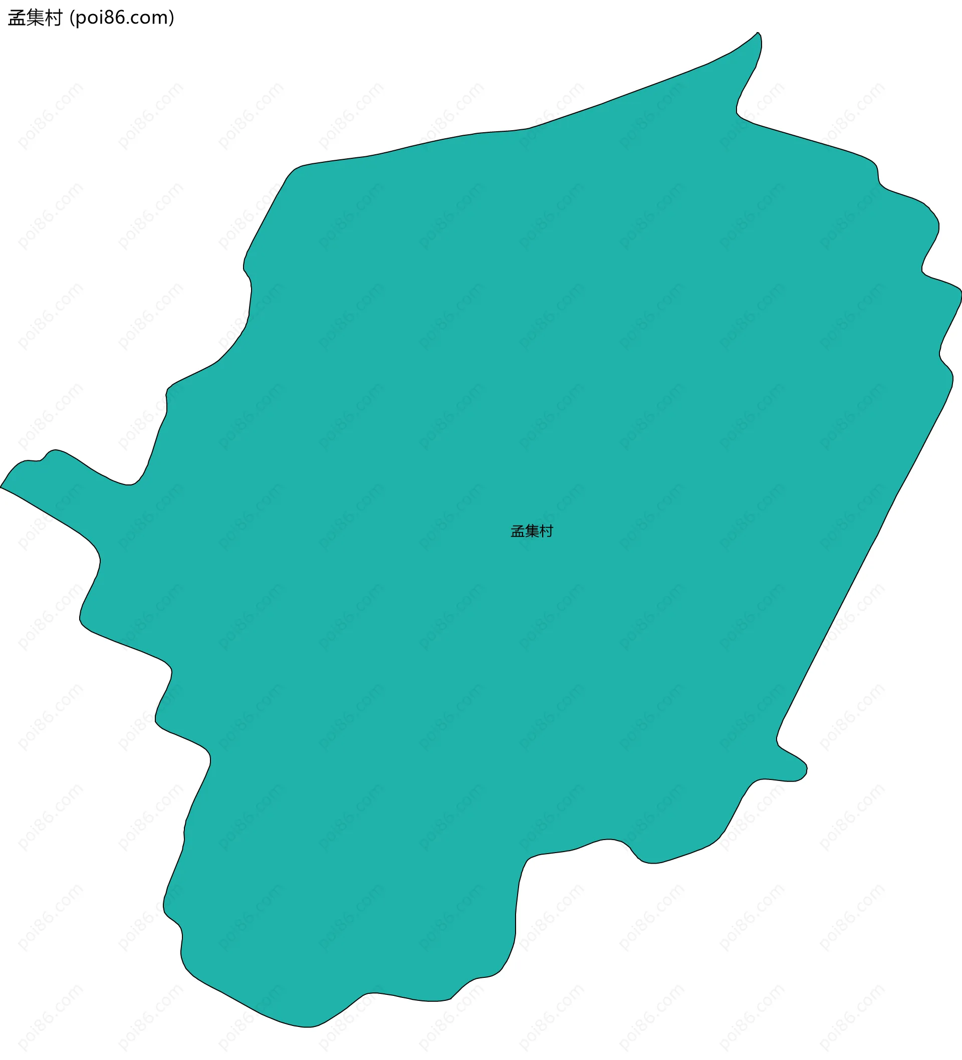 孟集村边界地图
