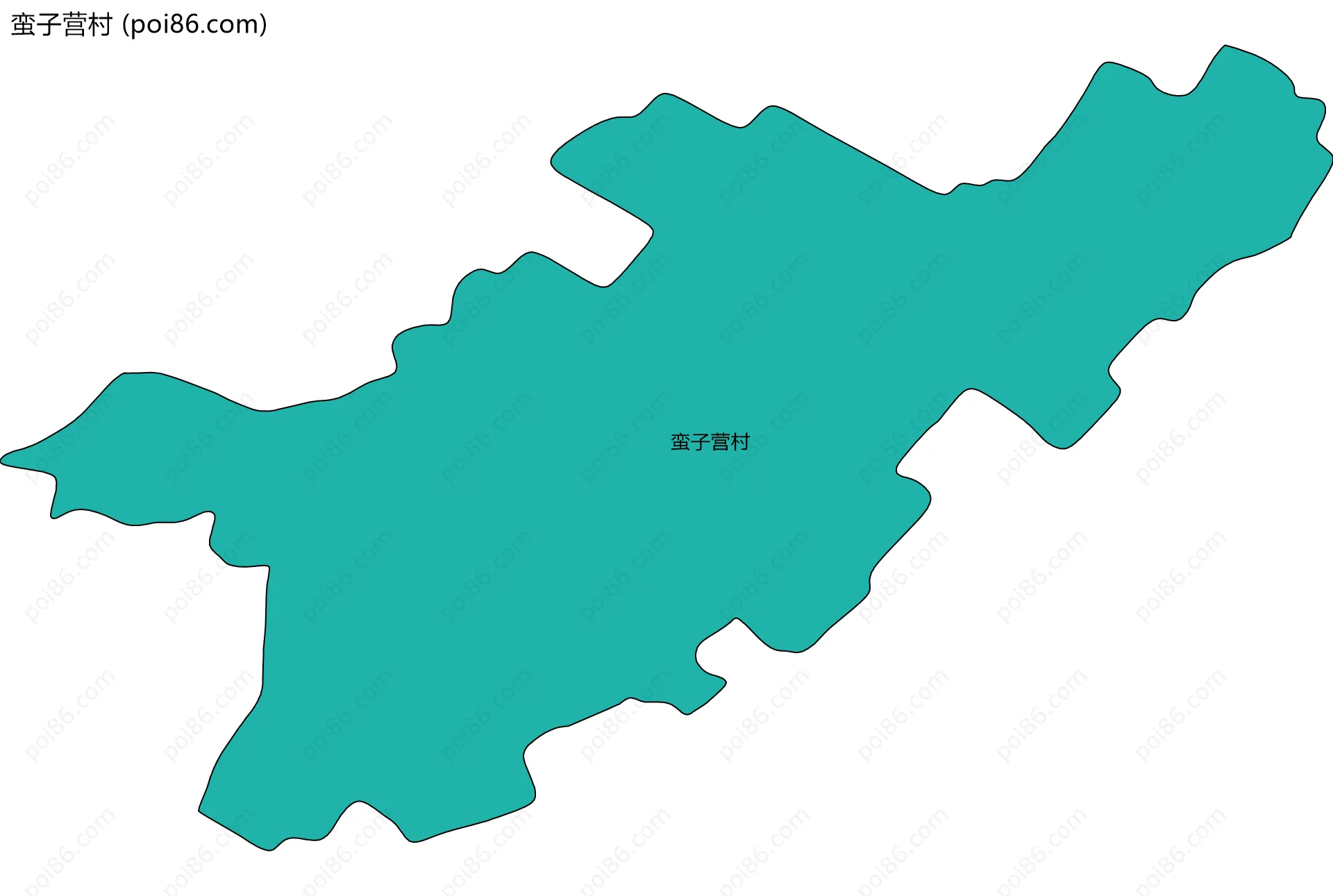 蛮子营村边界地图