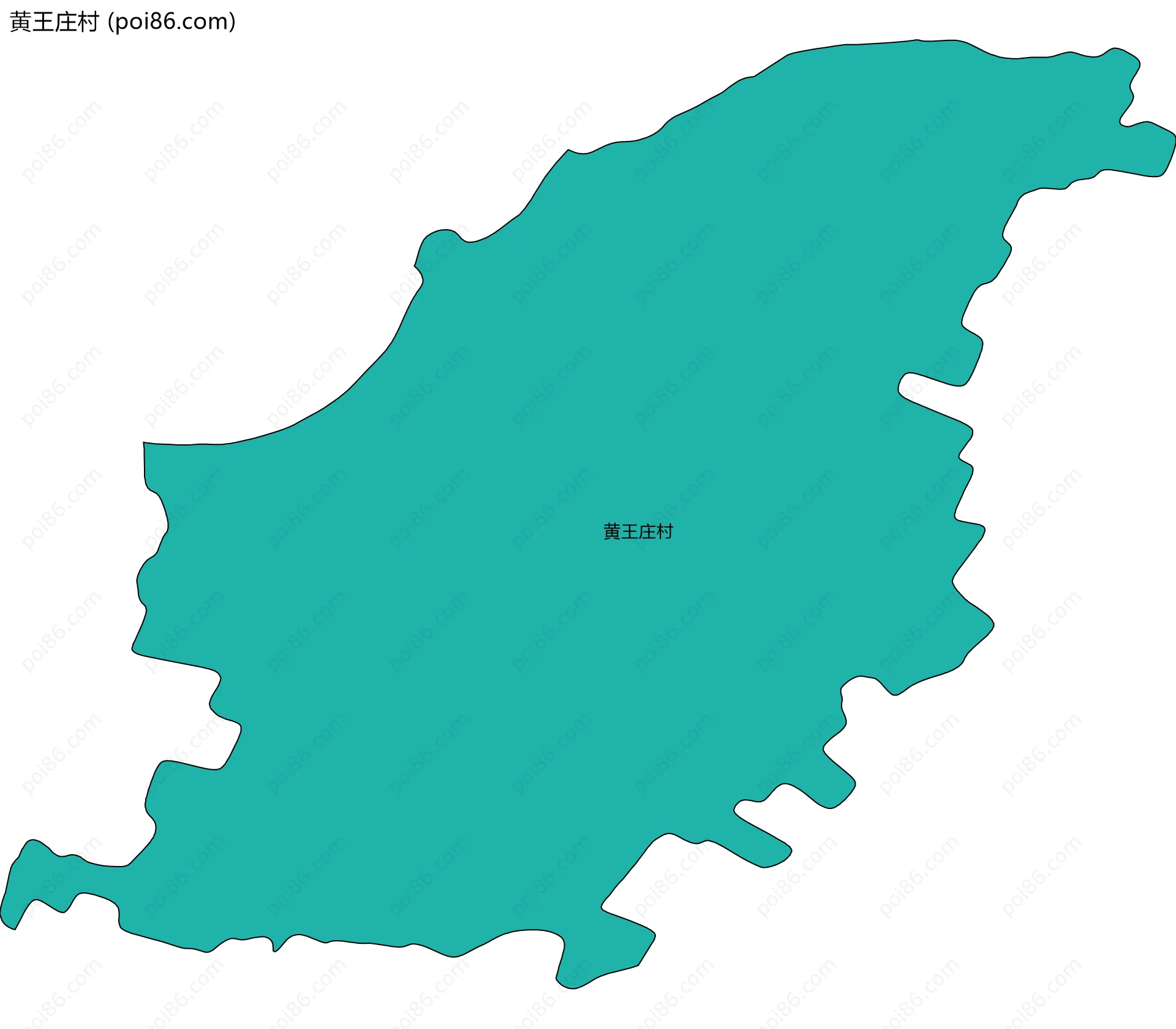 黄王庄村边界地图