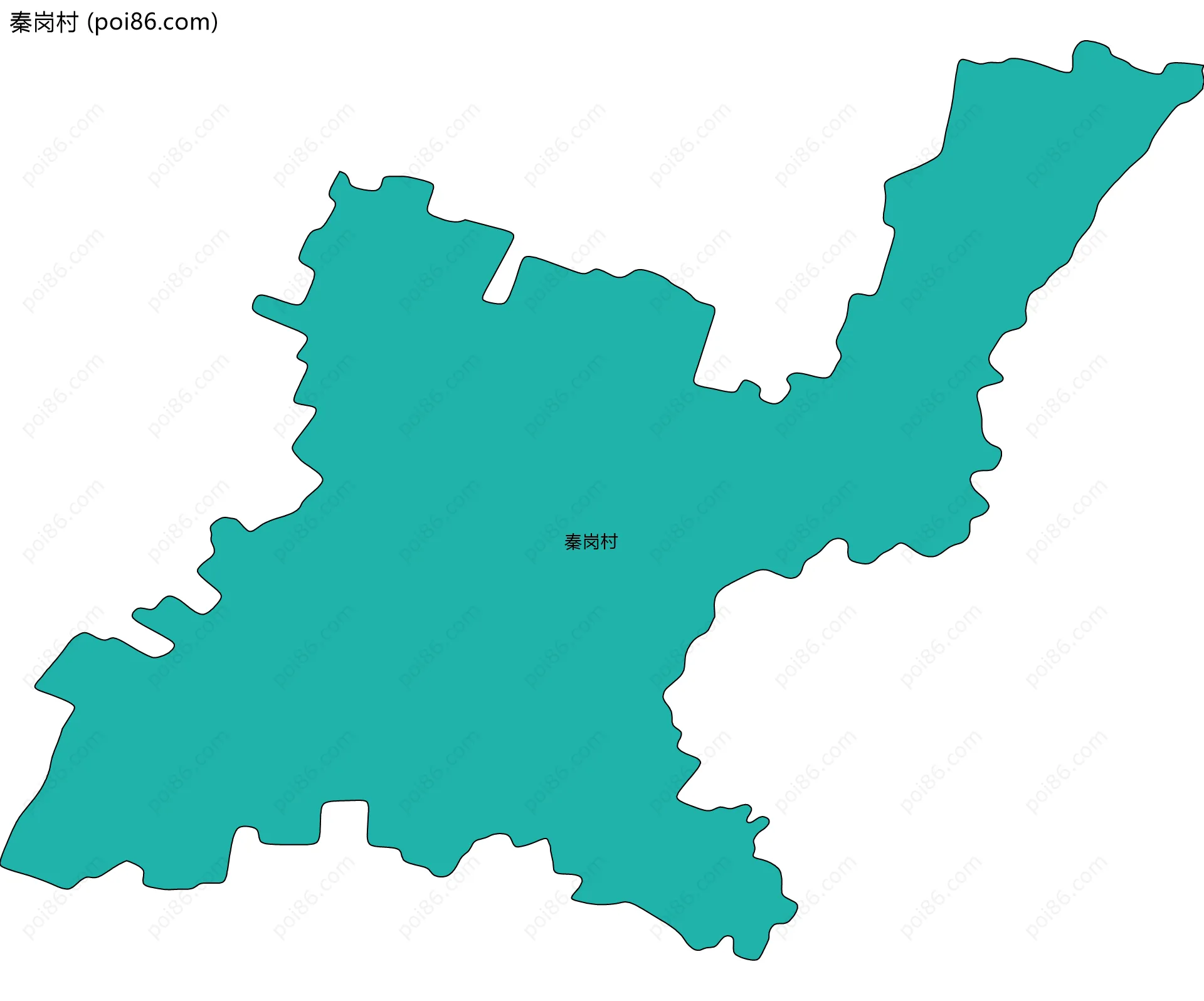 秦岗村边界地图