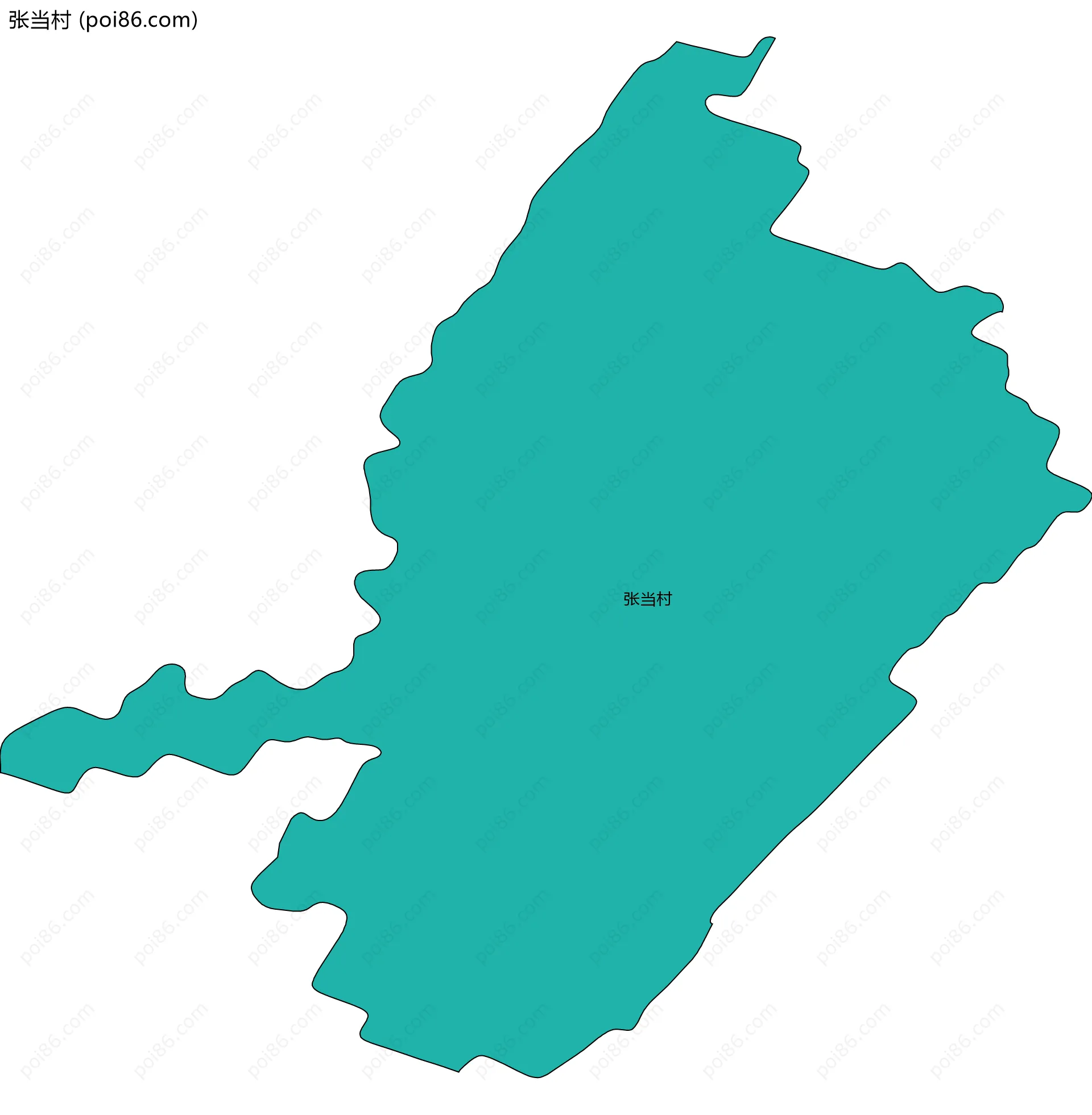 张当村边界地图